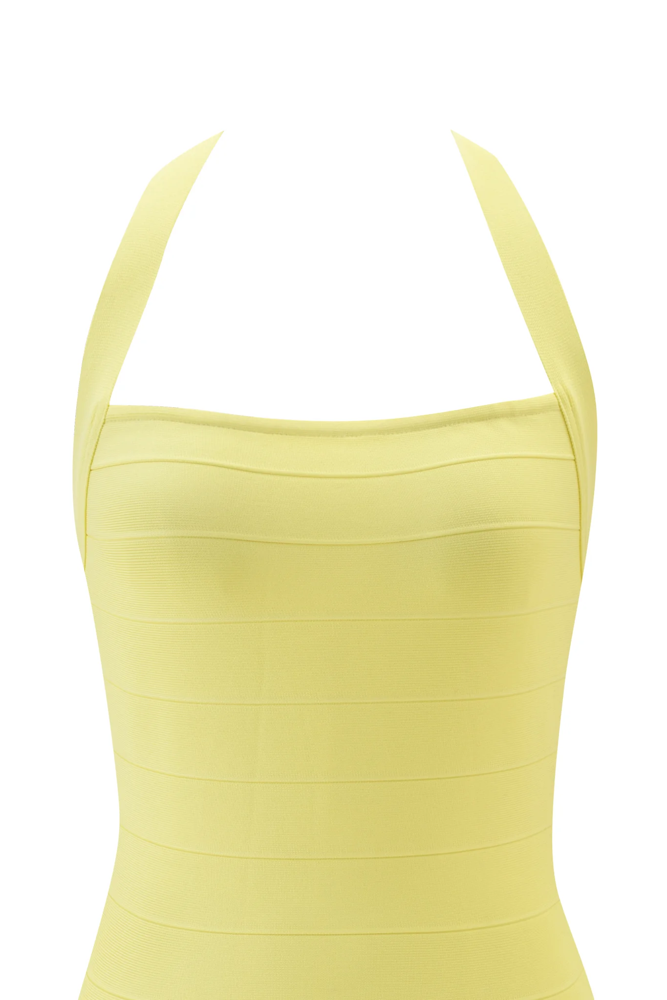 AIDEN BANDAGE MINI DRESS - BABY YELLOW - Image 7
