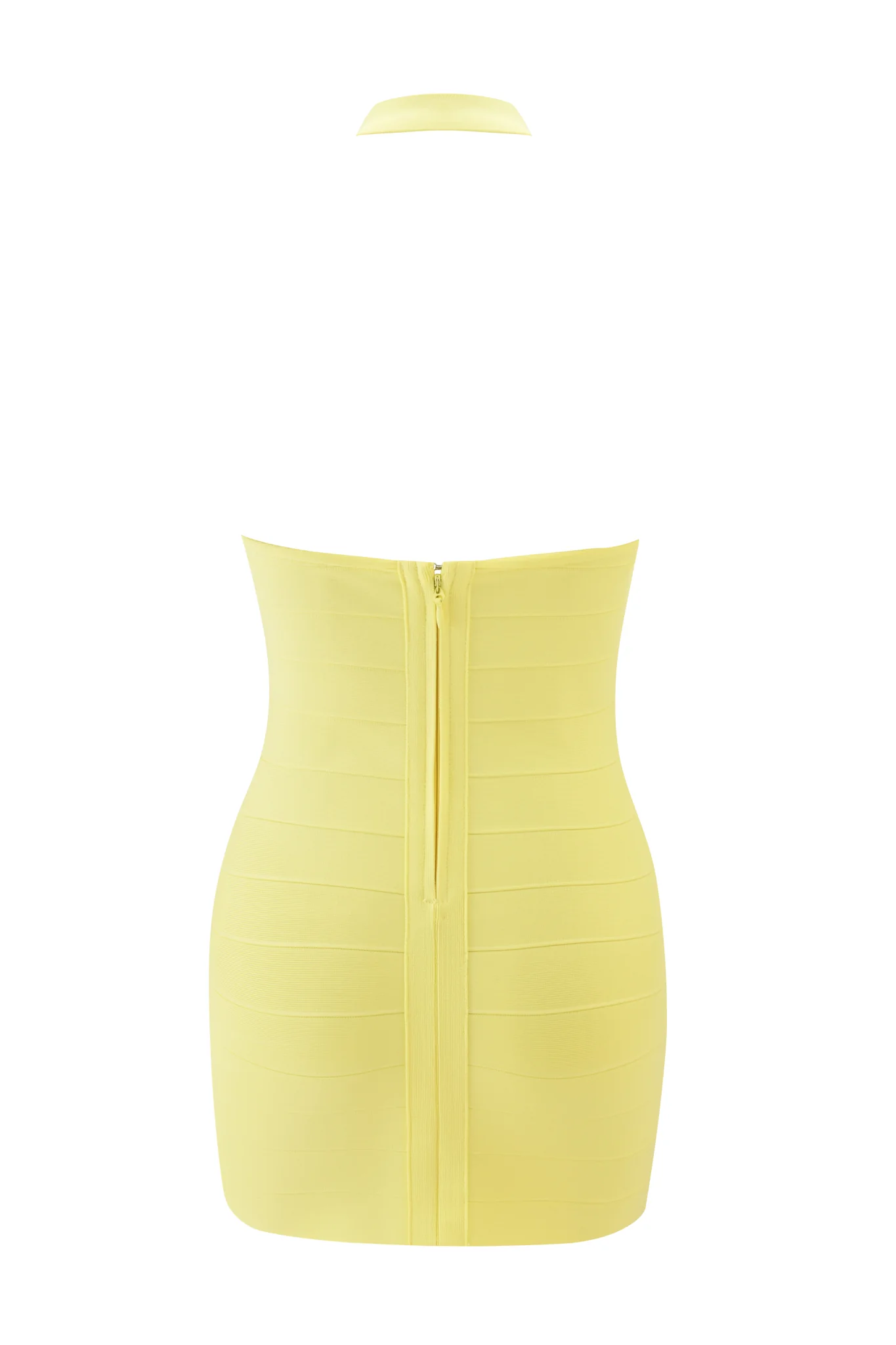AIDEN BANDAGE MINI DRESS - BABY YELLOW - Image 8