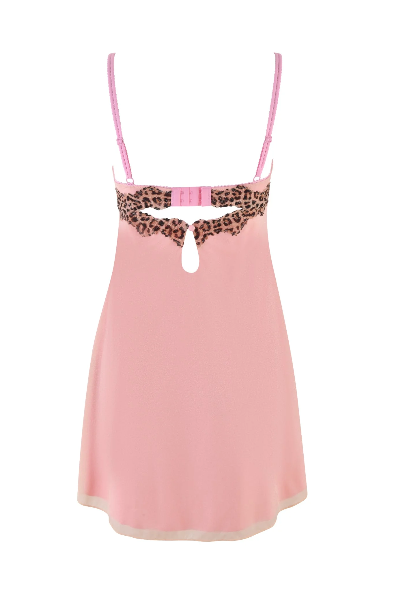 AMARI SLIP DRESS - PINK : LEOPARD - Image 8