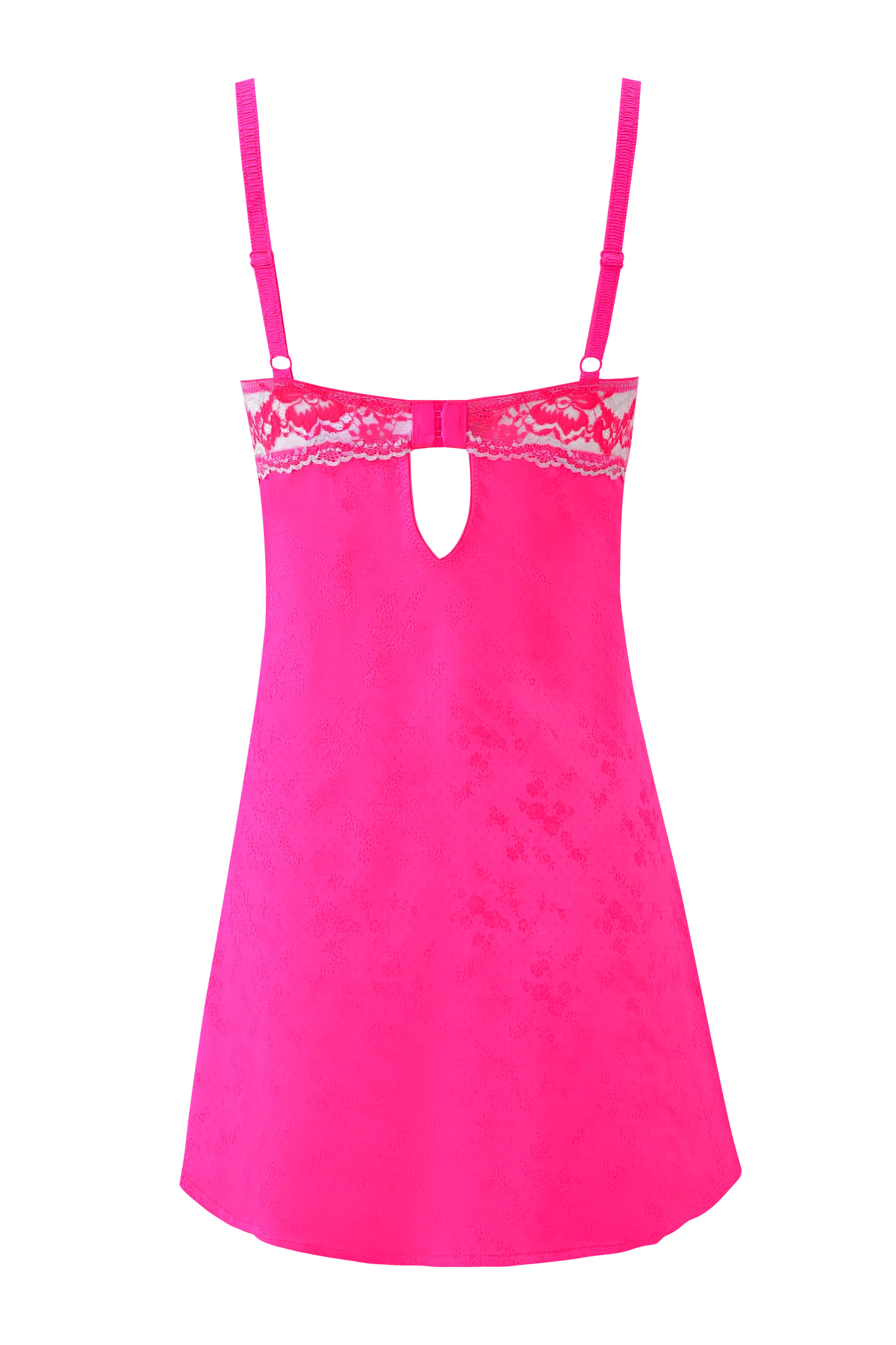 AMAYA SLIP DRESS - NEON PINK - Image 6