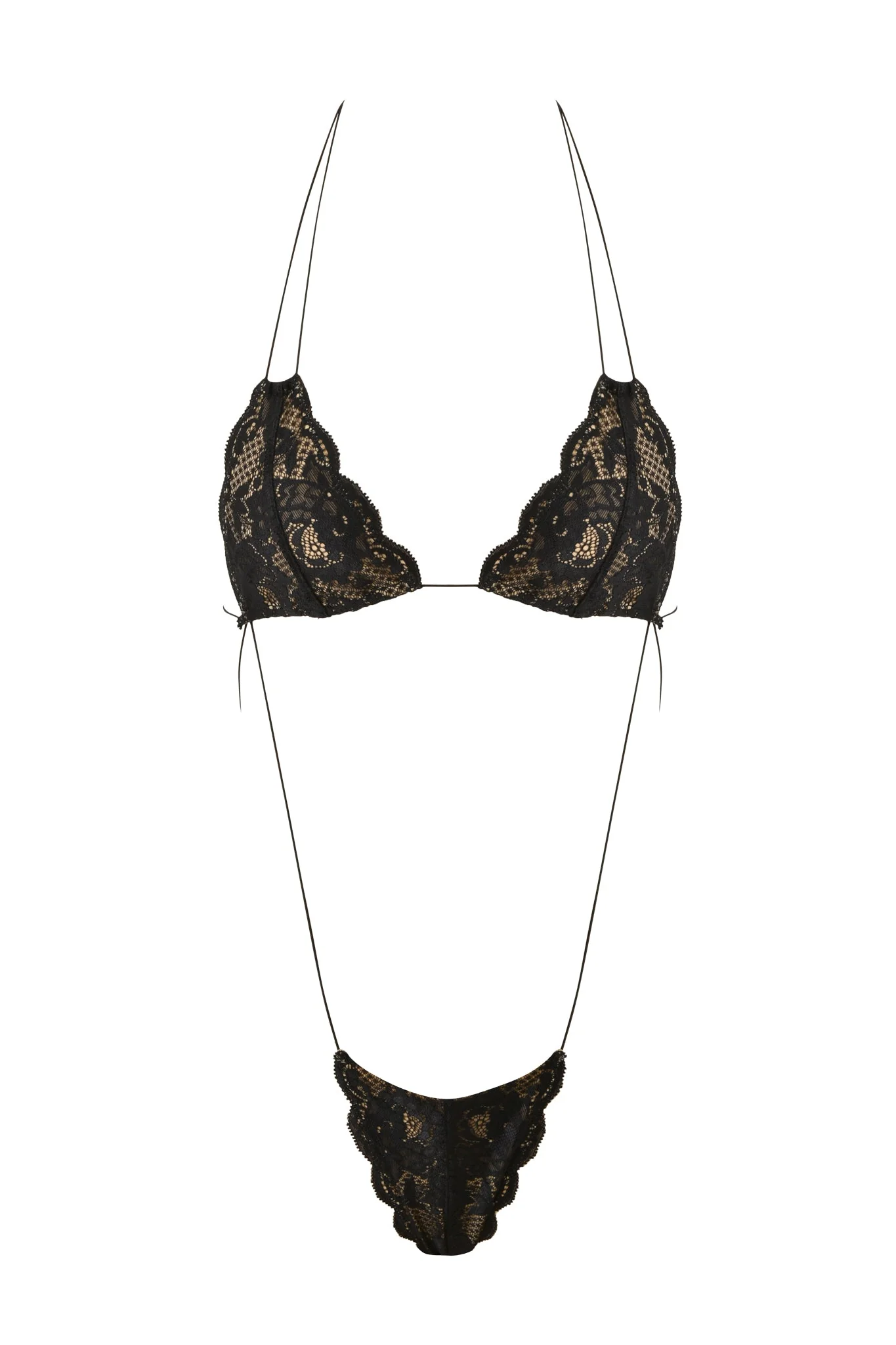 AMBER LACE BODYSUIT - BLACK - Image 6