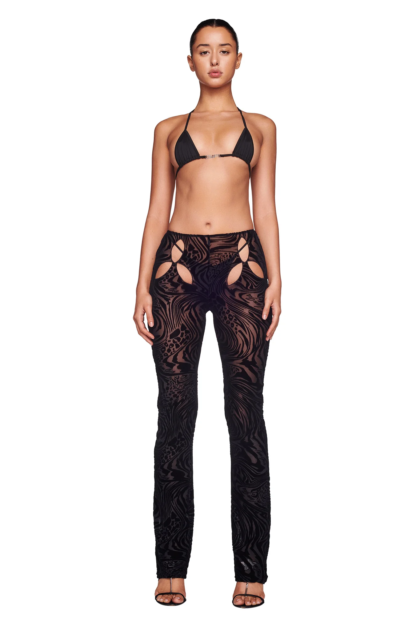AMINA TOP - BLACK BURNOUT - Image 3