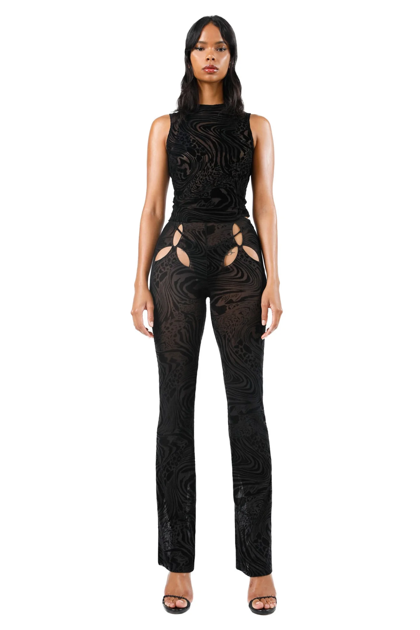 AMINA TOP - BLACK BURNOUT - Image 8