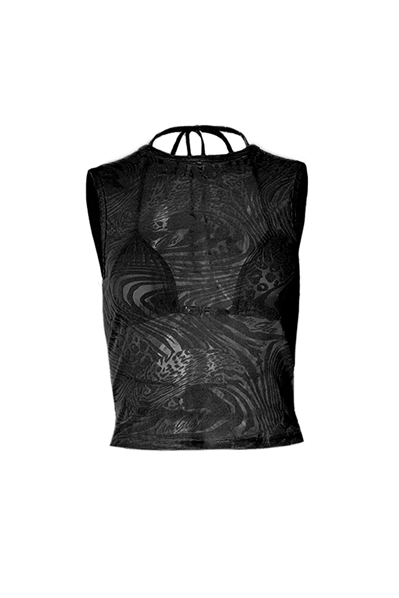 AMINA TOP - BLACK BURNOUT - Image 9