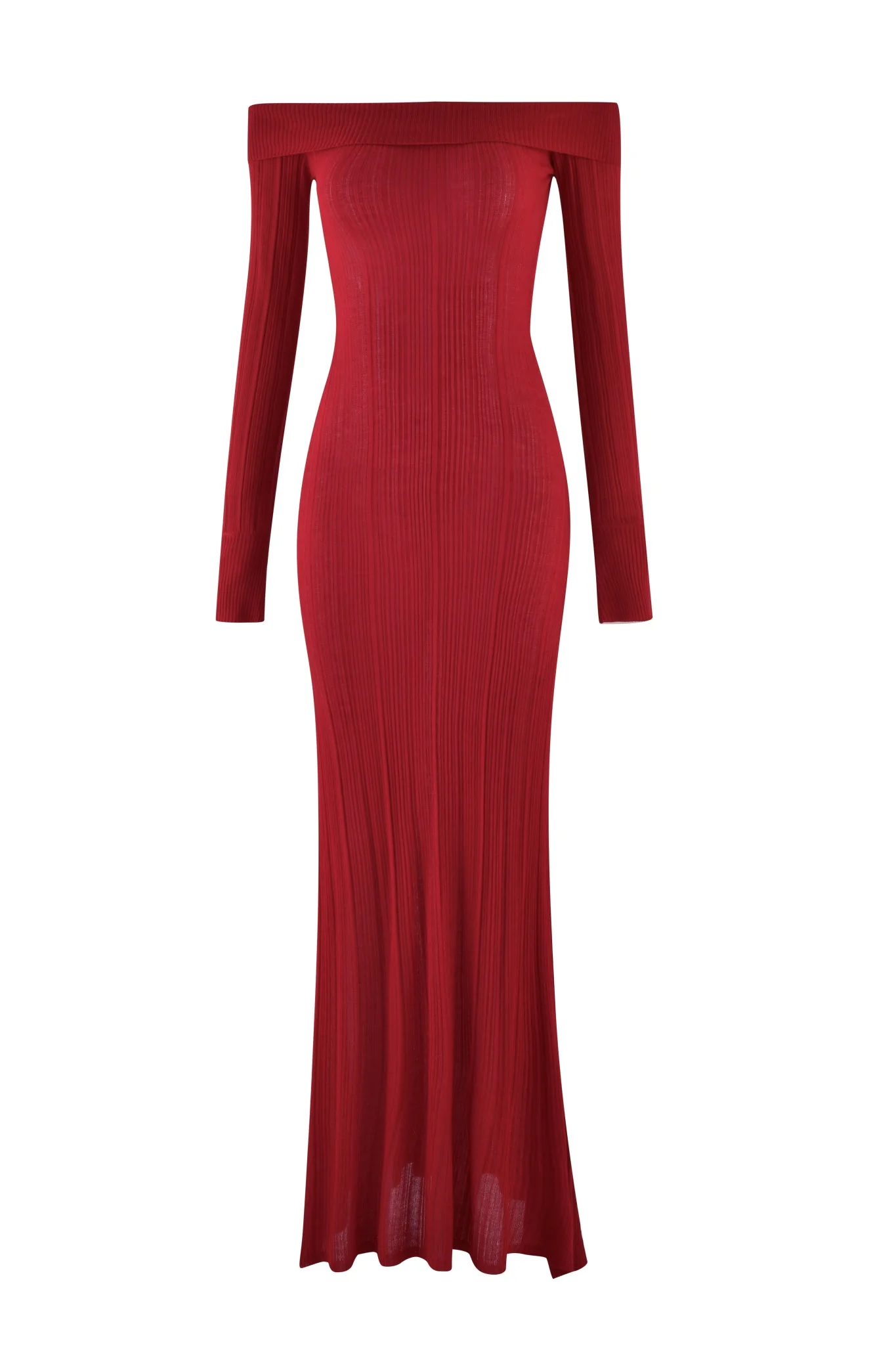 ANASTASIA MAXI DRESS - RED : BURGUNDY - Image 6