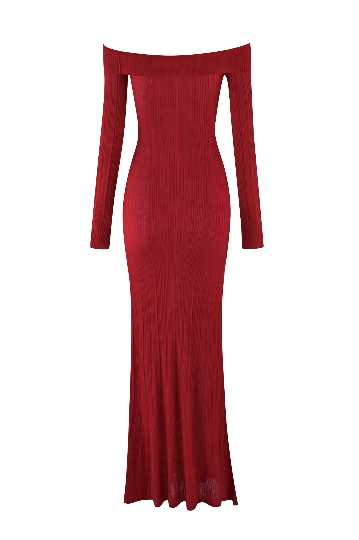 ANASTASIA MAXI DRESS - RED : BURGUNDY - Image 8