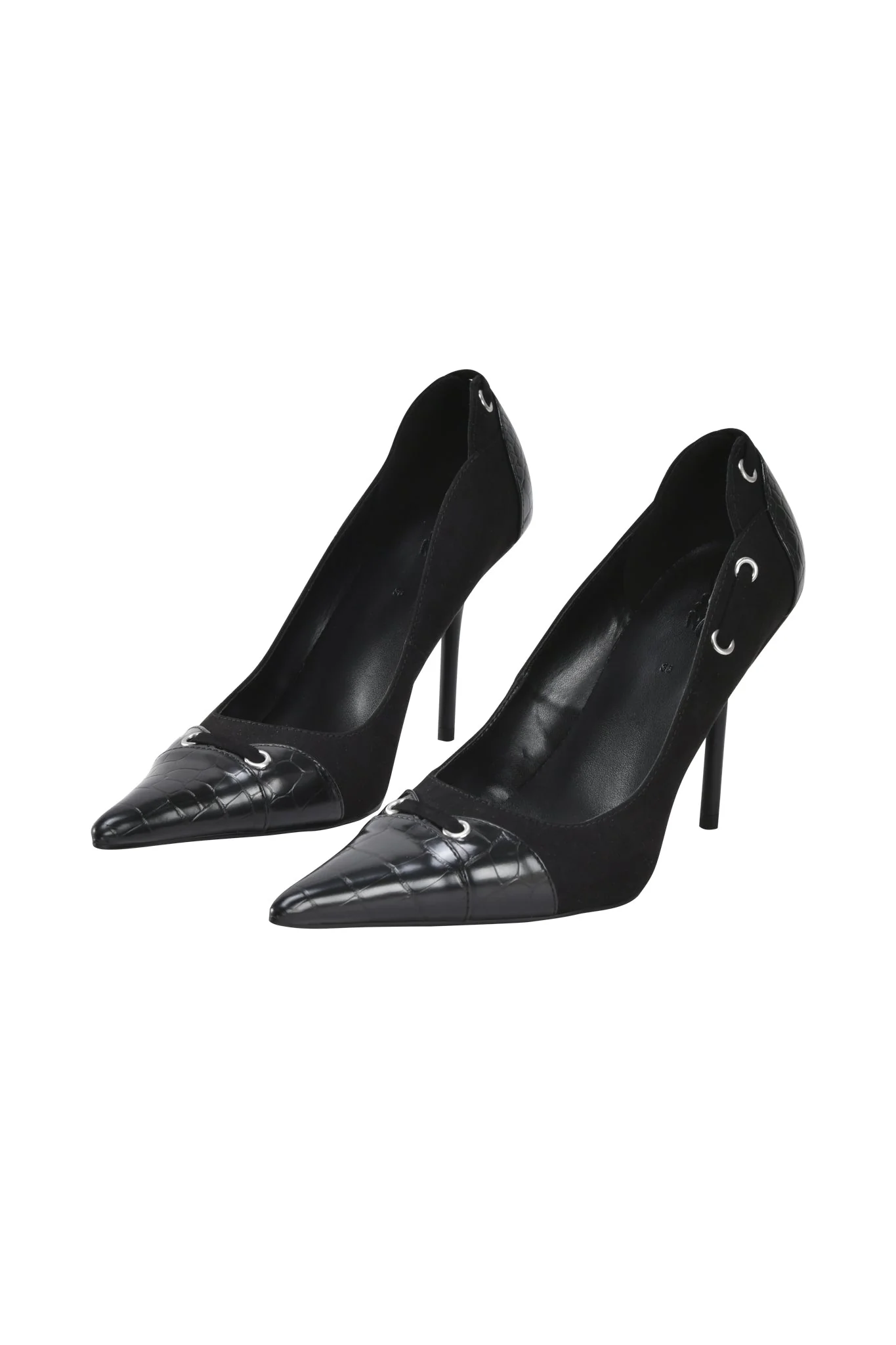 ANASTASIA PUMP - BLACK CROC - Image 4