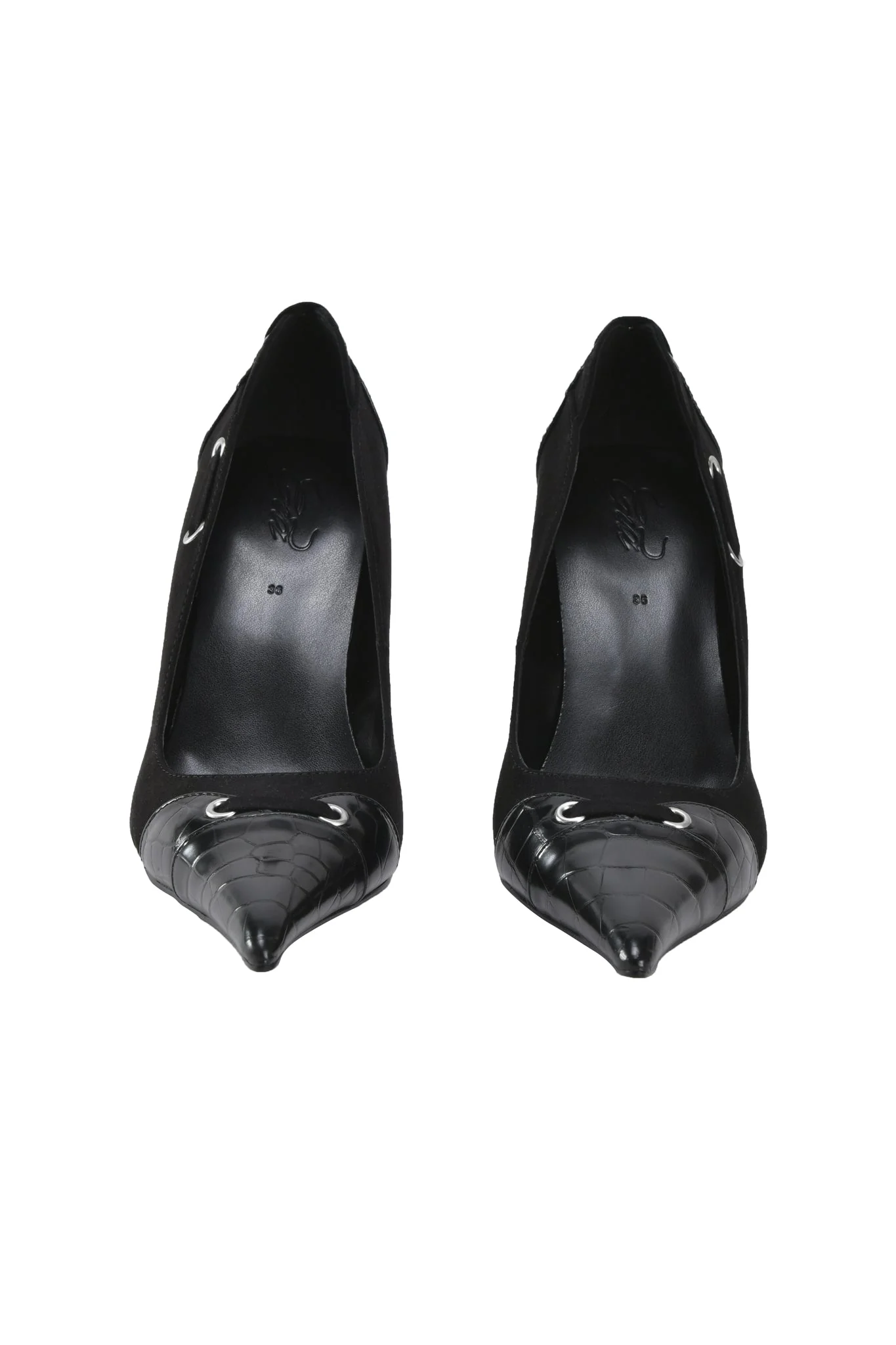 ANASTASIA PUMP - BLACK CROC - Image 5