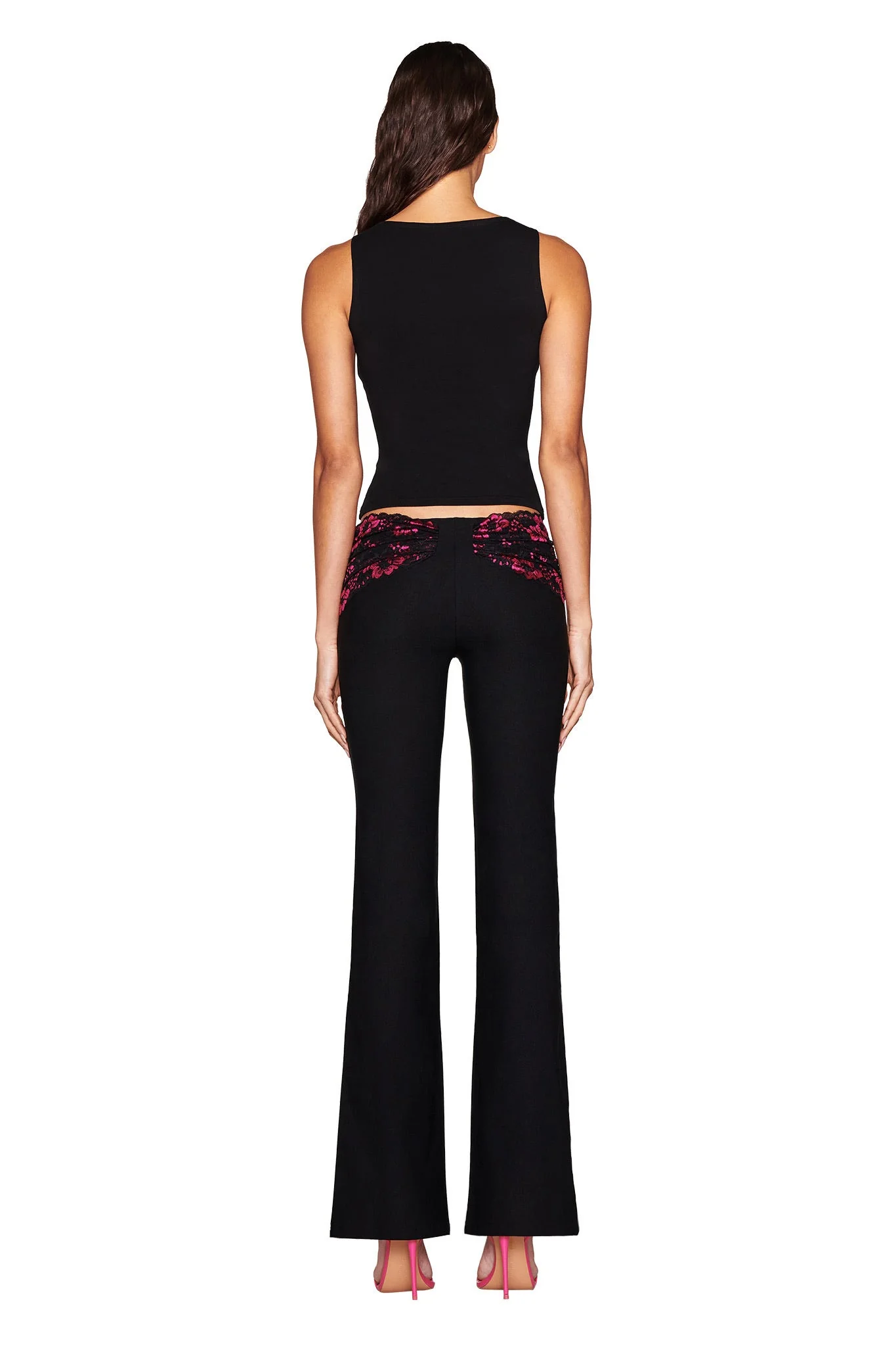 ANGELINA PANT - BLACK : LACE - Image 4