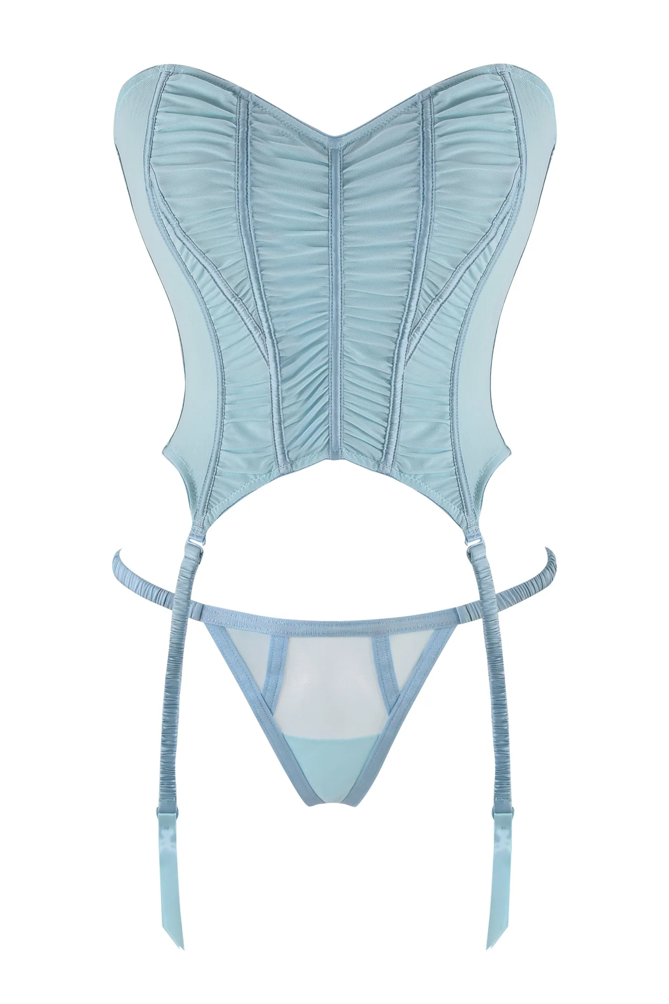 ANGELIQUE BUSTIER SET - BLUE : BABY BLUE - Image 7