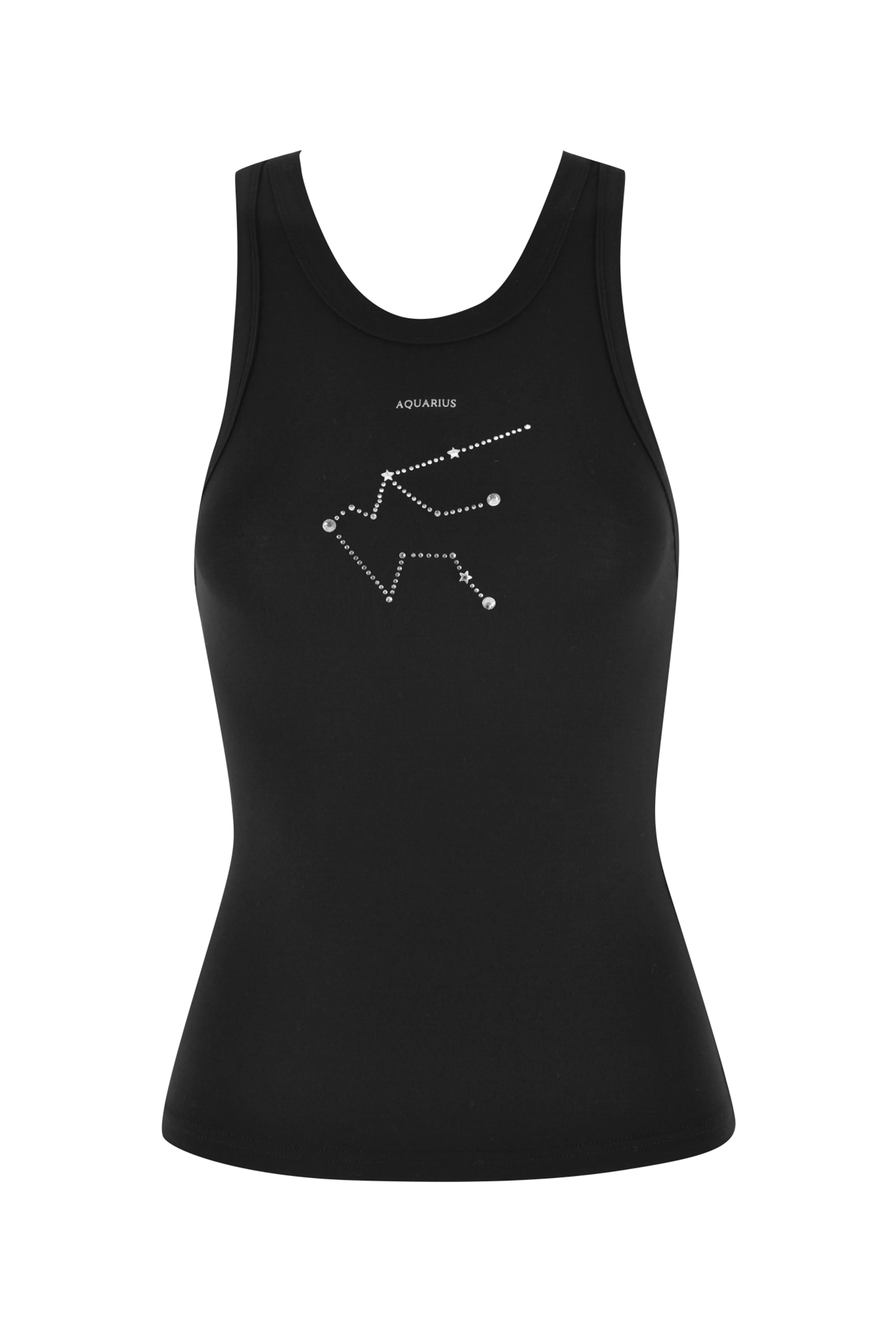 AQUARIUS ZODIAC TANK - BLACK - Image 7