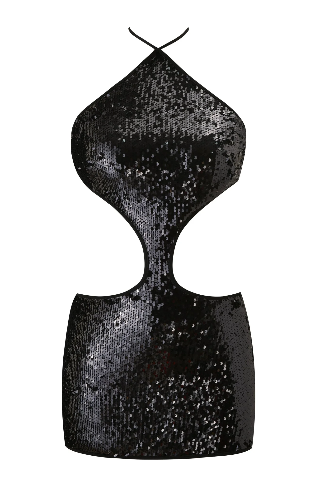 ARIELLA MINI DRESS - BLACK - Image 8