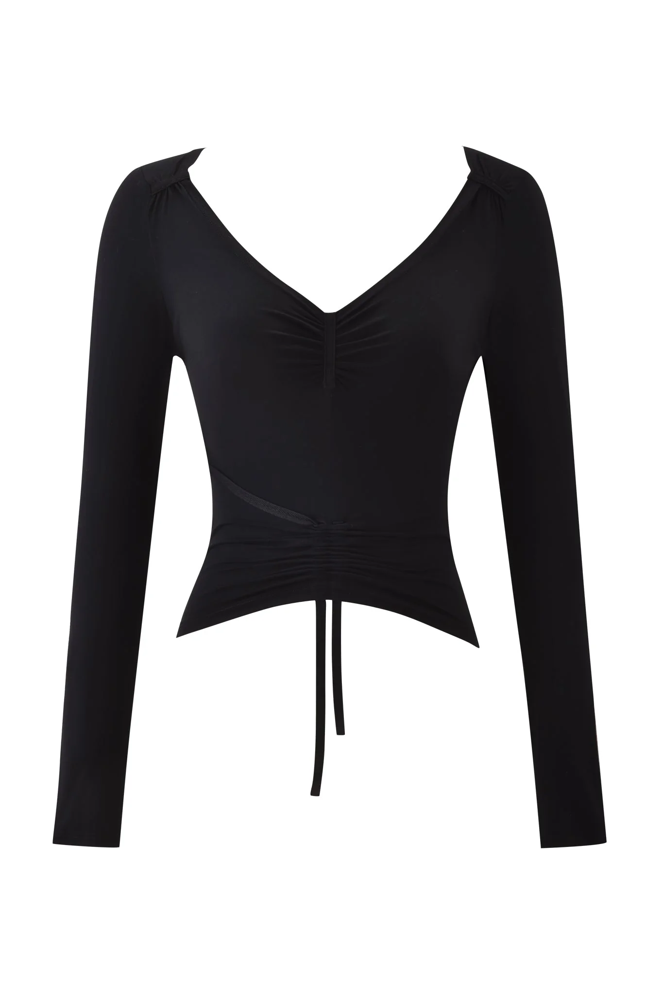 ASHA LONG SLEEVE TOP - BLACK - Image 5