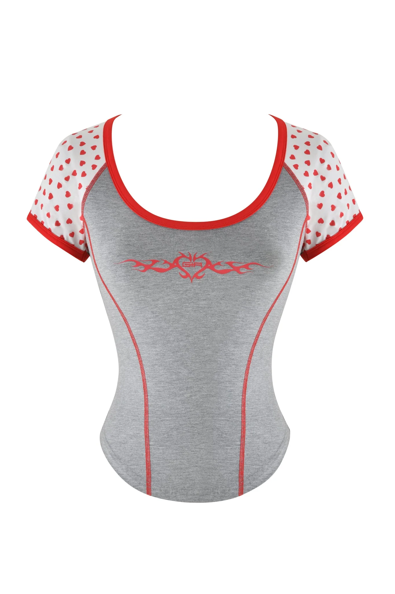 ASHTIN TOP - GREY : HEATHER GREY - Image 6