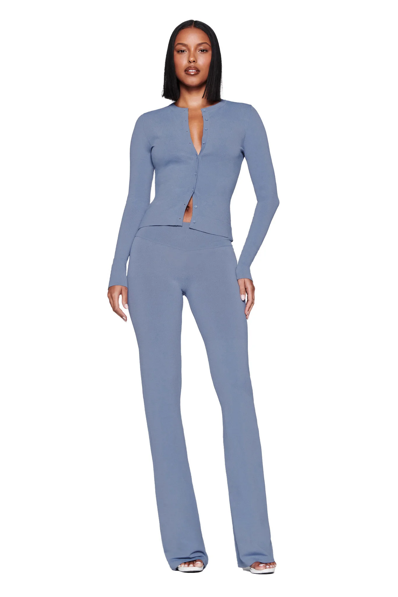 AUDRINA CARDIGAN 2.0 - BLUE : STEEL BLUE - Image 2