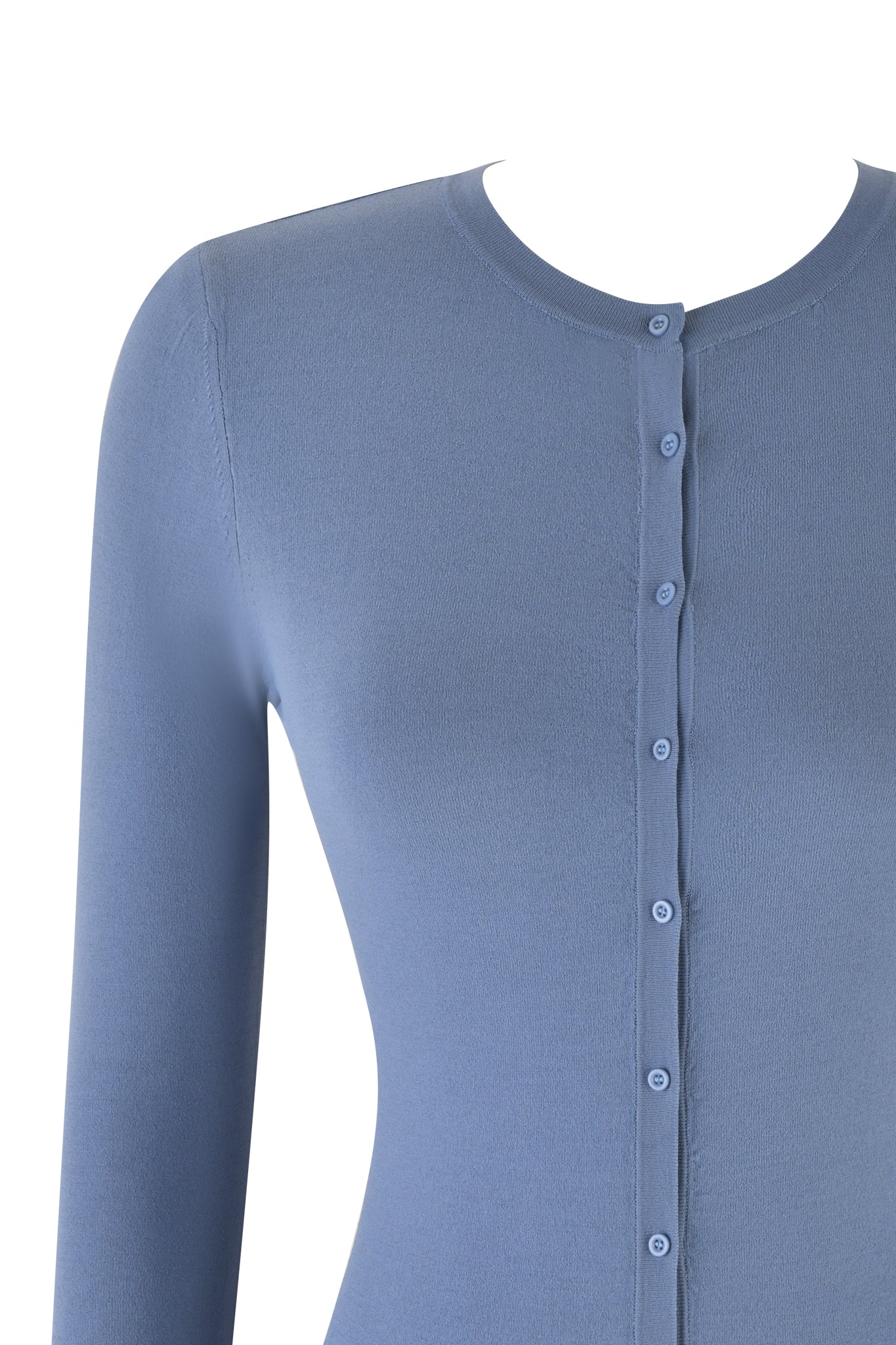 AUDRINA CARDIGAN 2.0 - BLUE : STEEL BLUE - Image 7