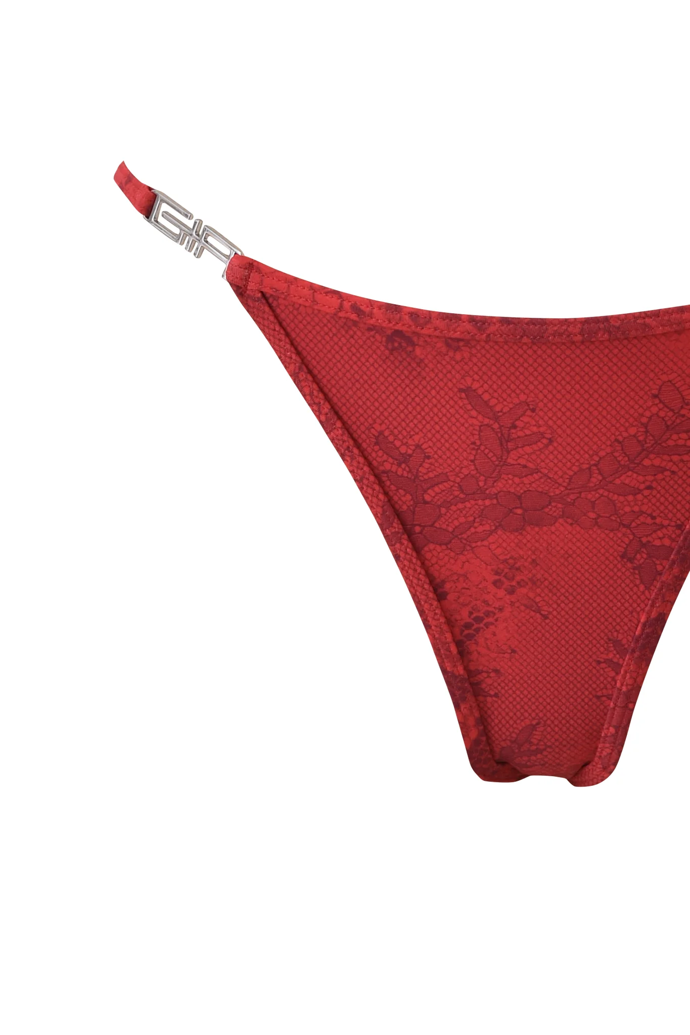 AVA BIKINI BOTTOM - RED SERPENTINE - Image 7