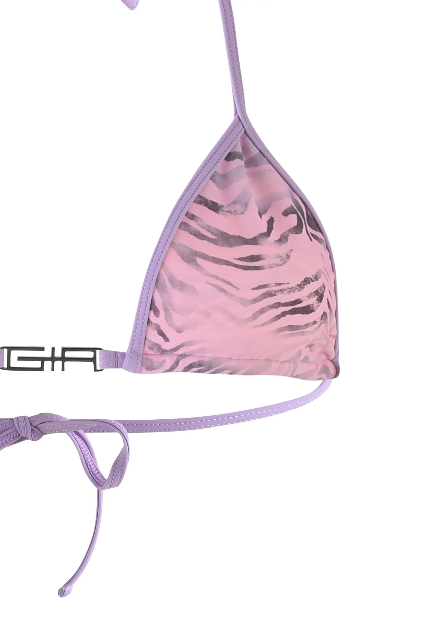 AVA BIKINI TOP - PURPLE : ZEBRA - Image 7