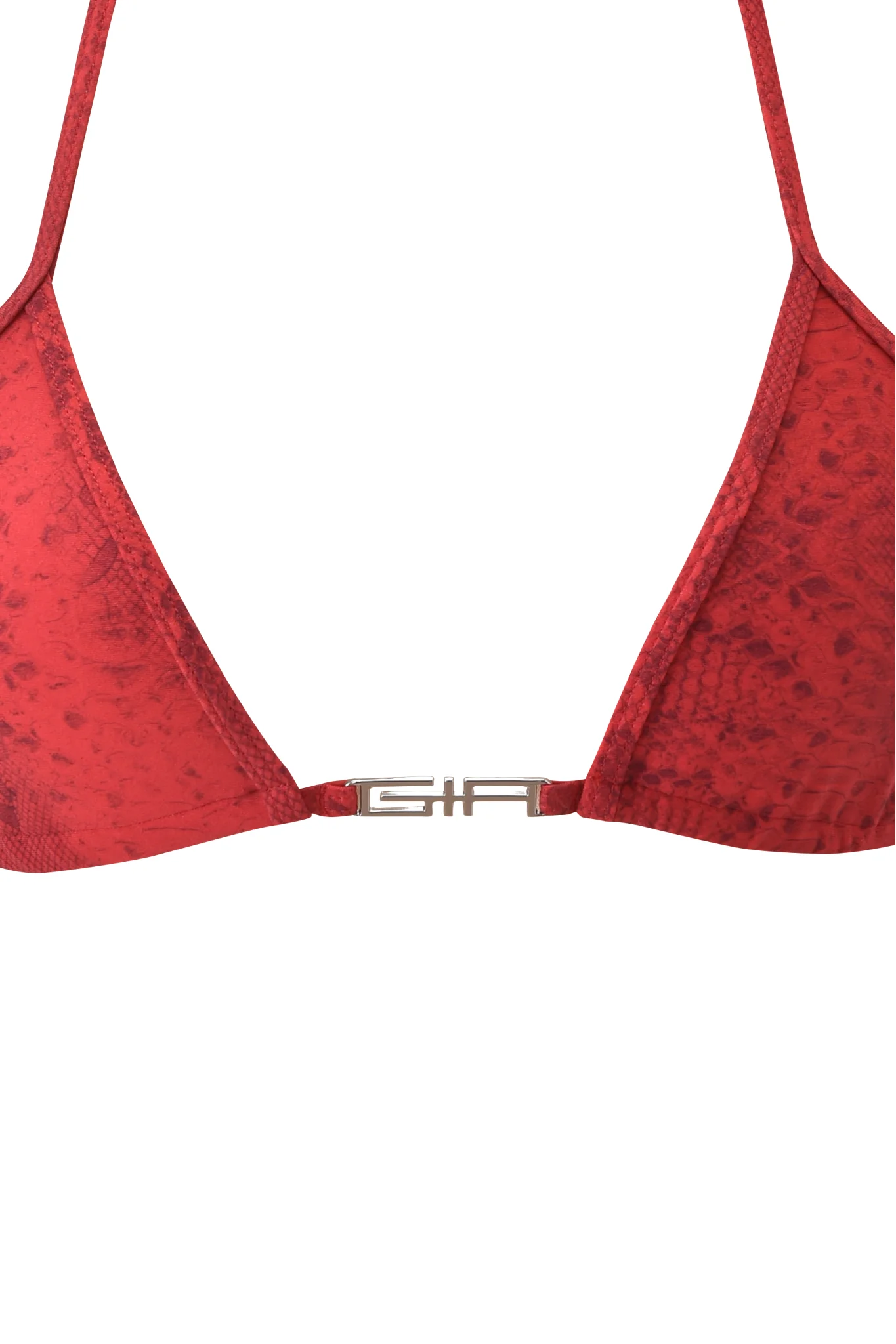 AVA BIKINI TOP - RED SERPENTINE - Image 7