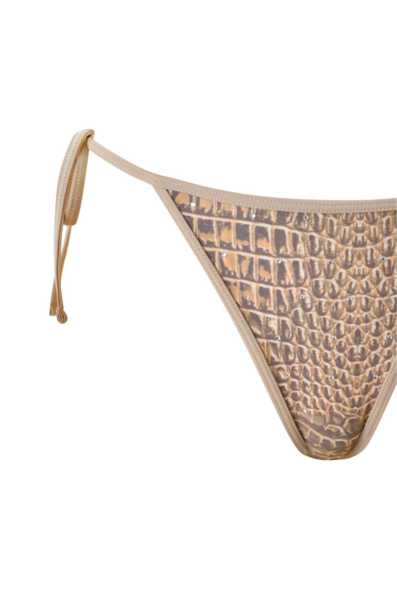 BABI DIAMONTE STUD BIKINI BOTTOM - REPTILIA - Image 8
