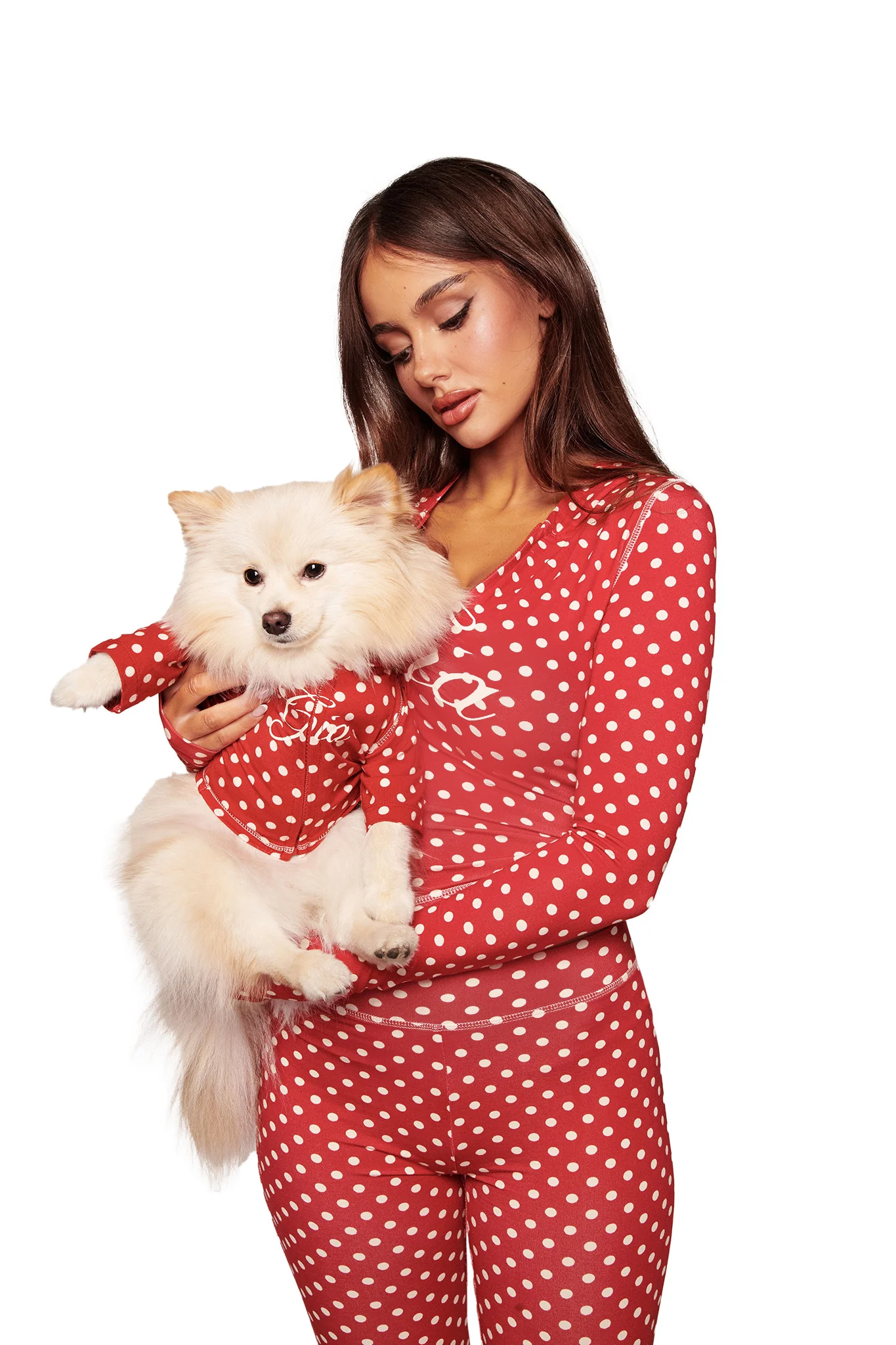 BLARE BEST FRIEND DOG HOODIE - RED POLKA DOT - Image 3