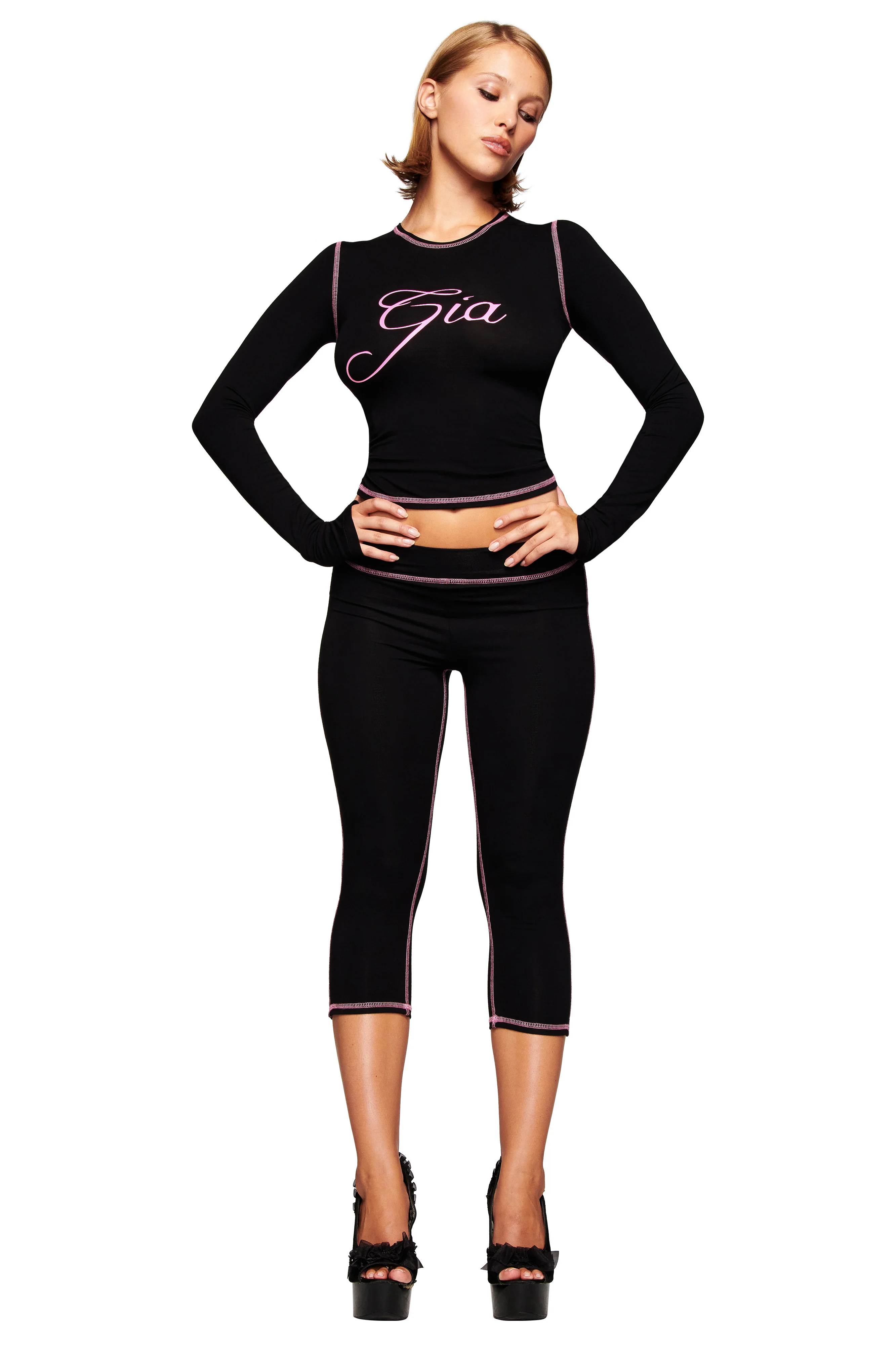 BLARE CAPRI - BLACK - Image 4