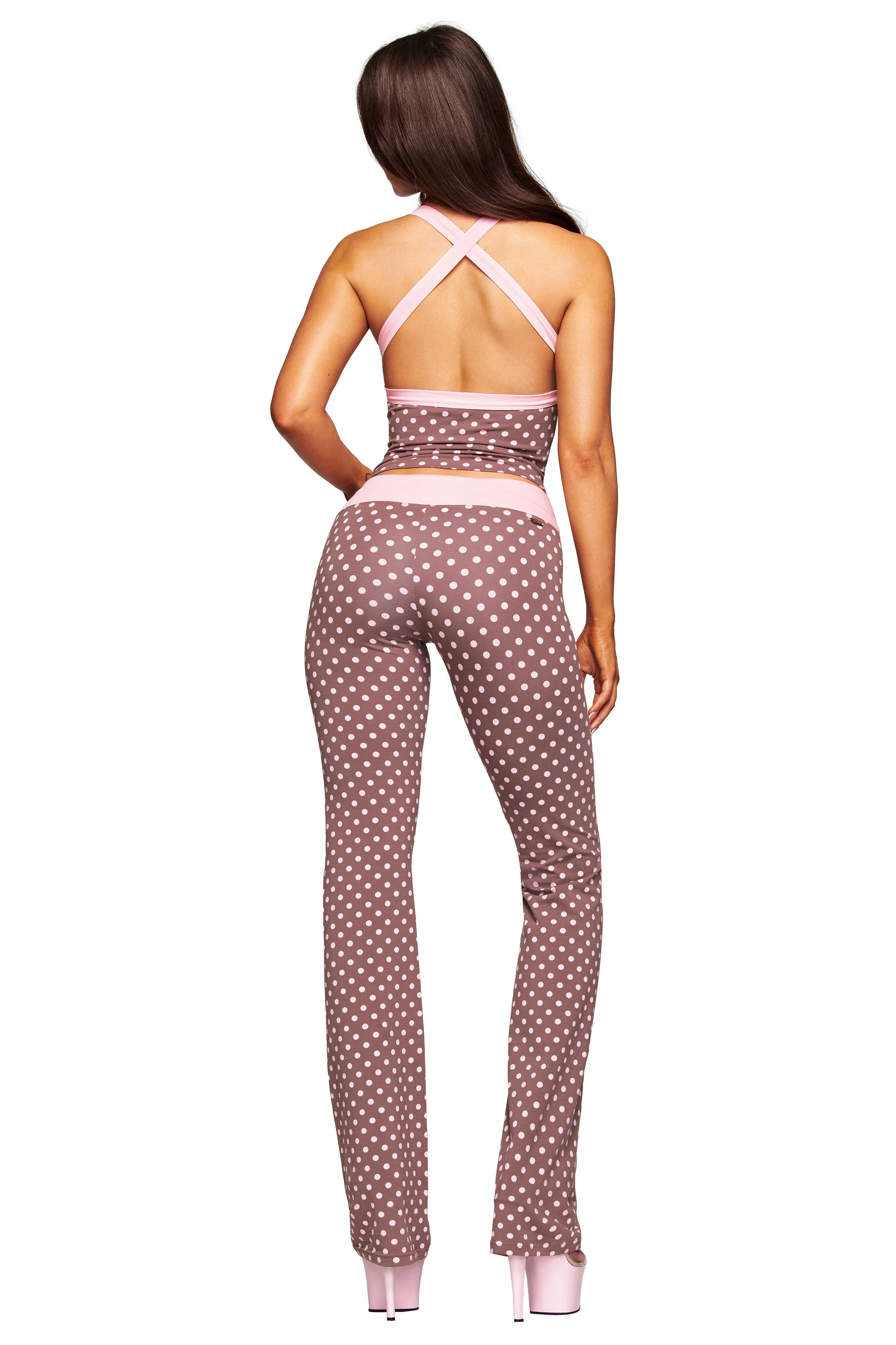 BLARE CROSSOVER PANT - PINK CHOCOLATE - Image 4