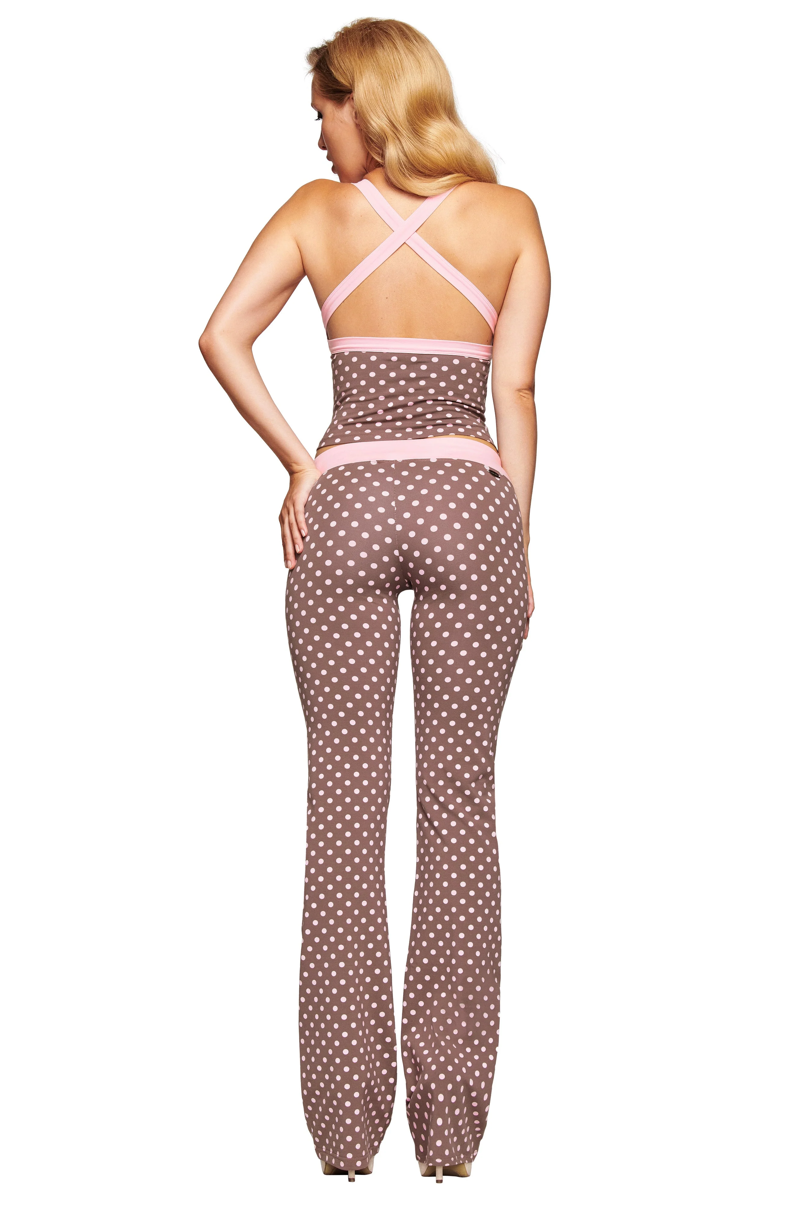 BLARE CROSSOVER PANT - PINK CHOCOLATE - Image 6