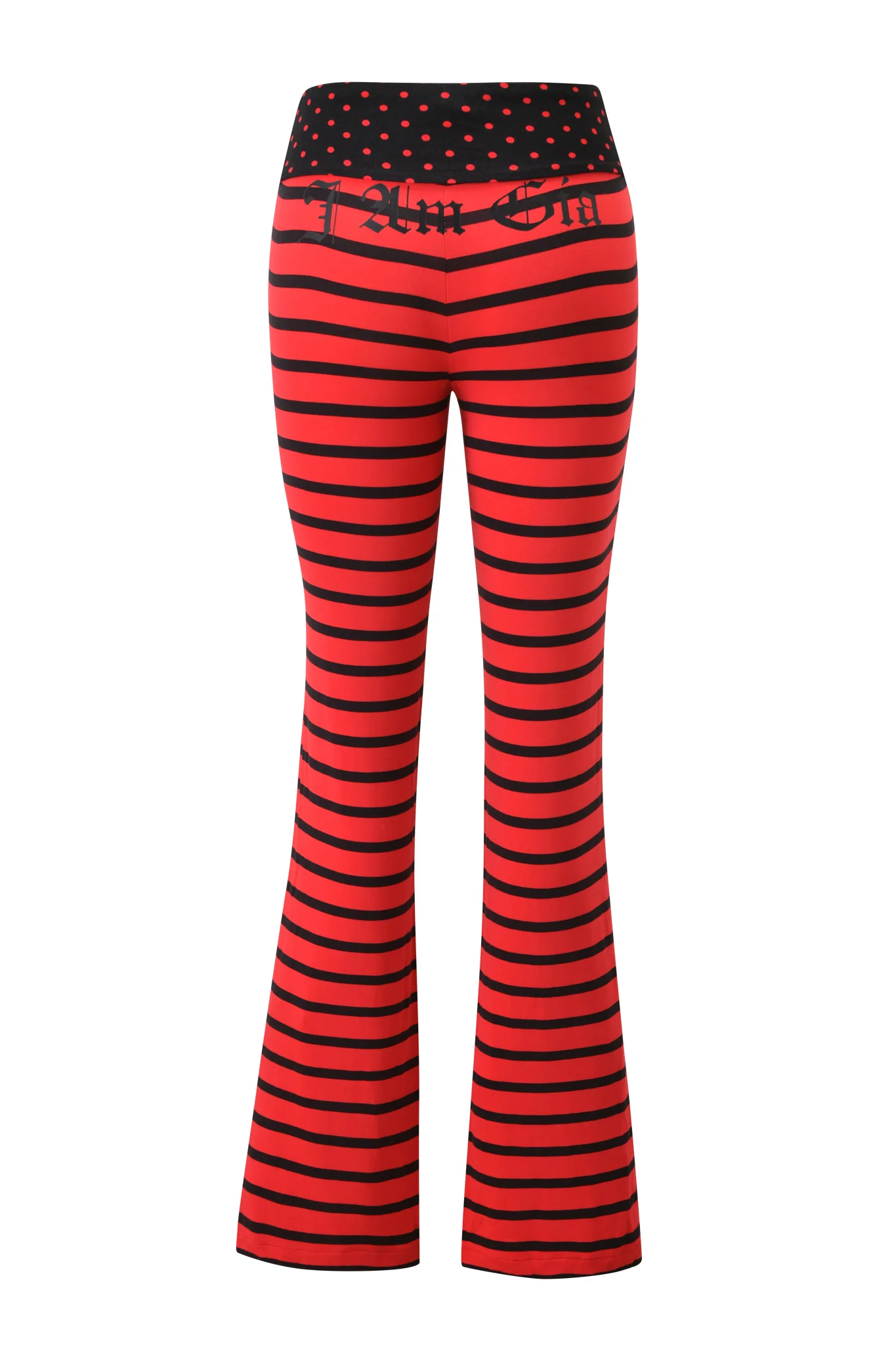 BLARE FOLDOVER TRACKPANT - RED AND BLACK STRIPE - Image 9