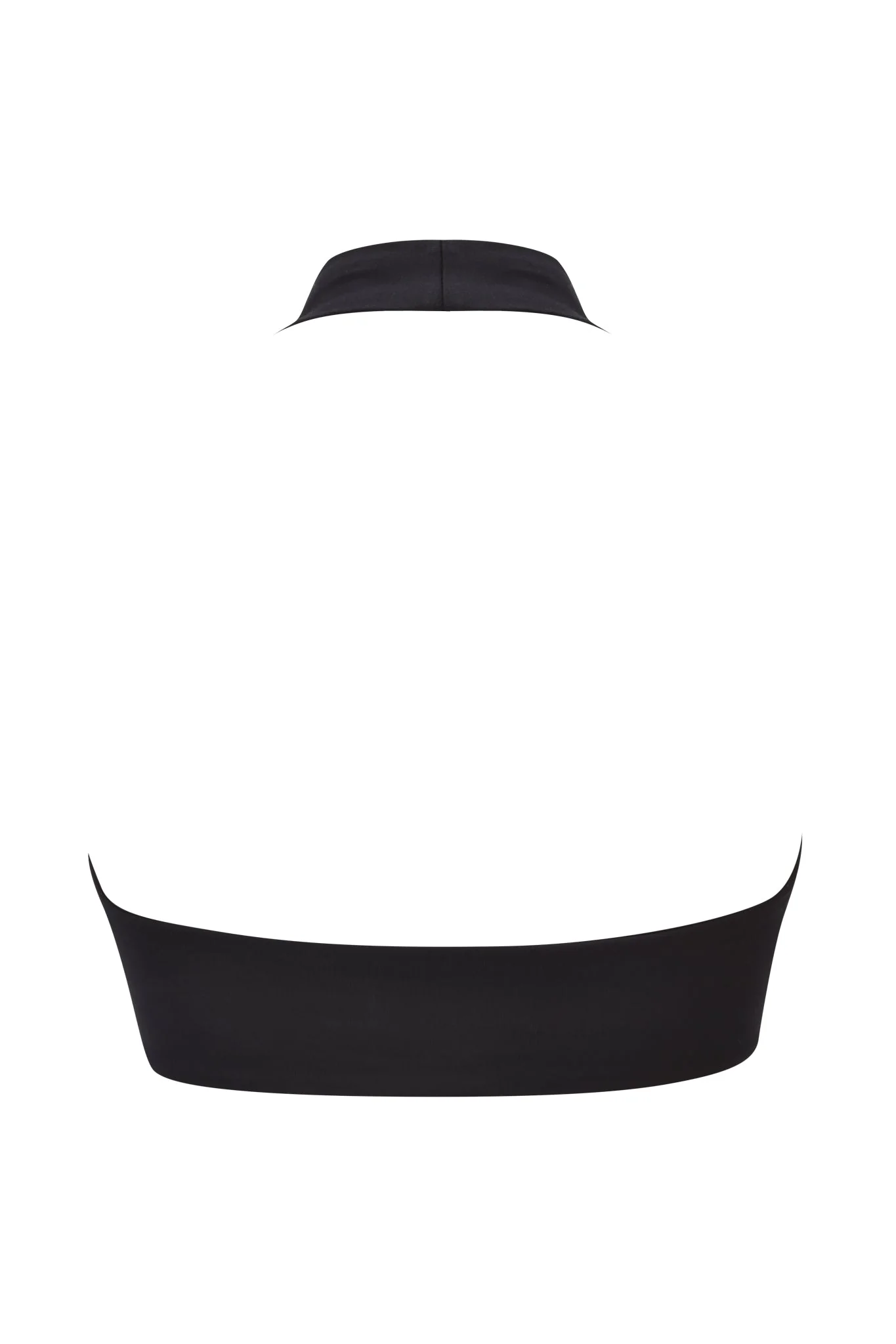 BLARE FORM HALTER CROP TOP - BLACK AND GOLD - Image 9
