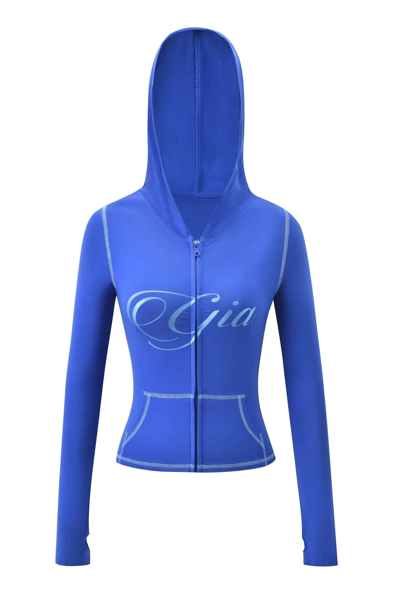 BLARE FORM POCKET HOODIE - COBALT FOIL - Image 10