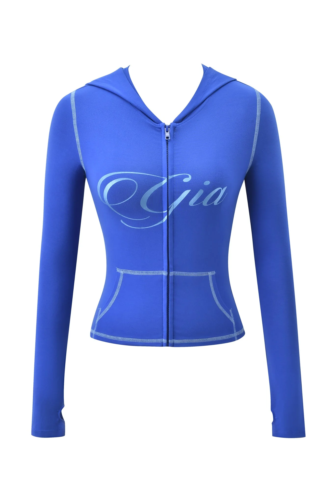 BLARE FORM POCKET HOODIE - COBALT FOIL - Image 8