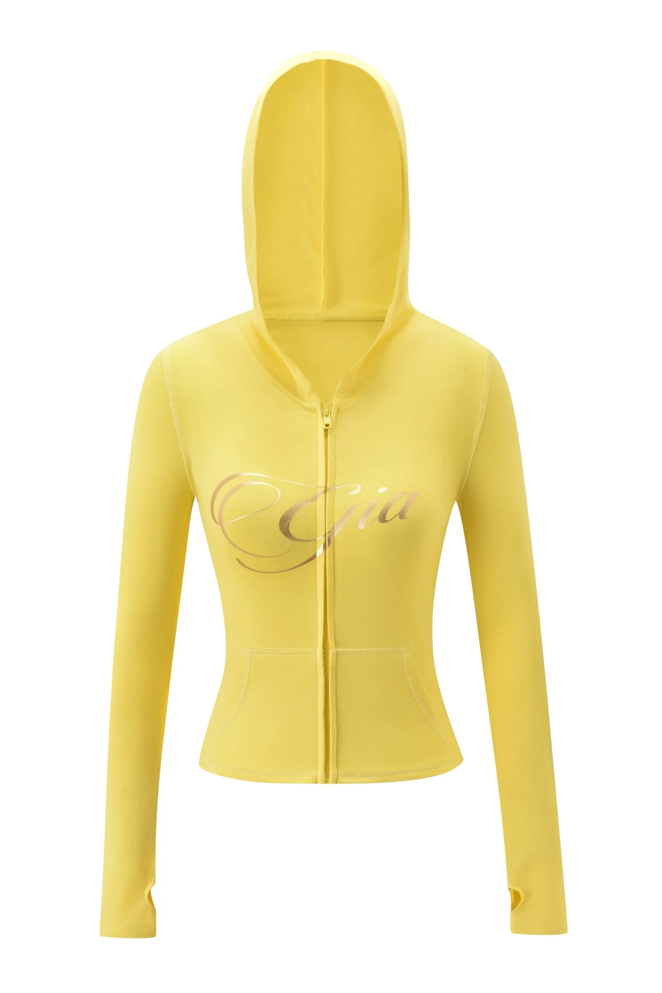 BLARE FORM POCKET HOODIE - YELLOW GOLD FOIL - Image 6