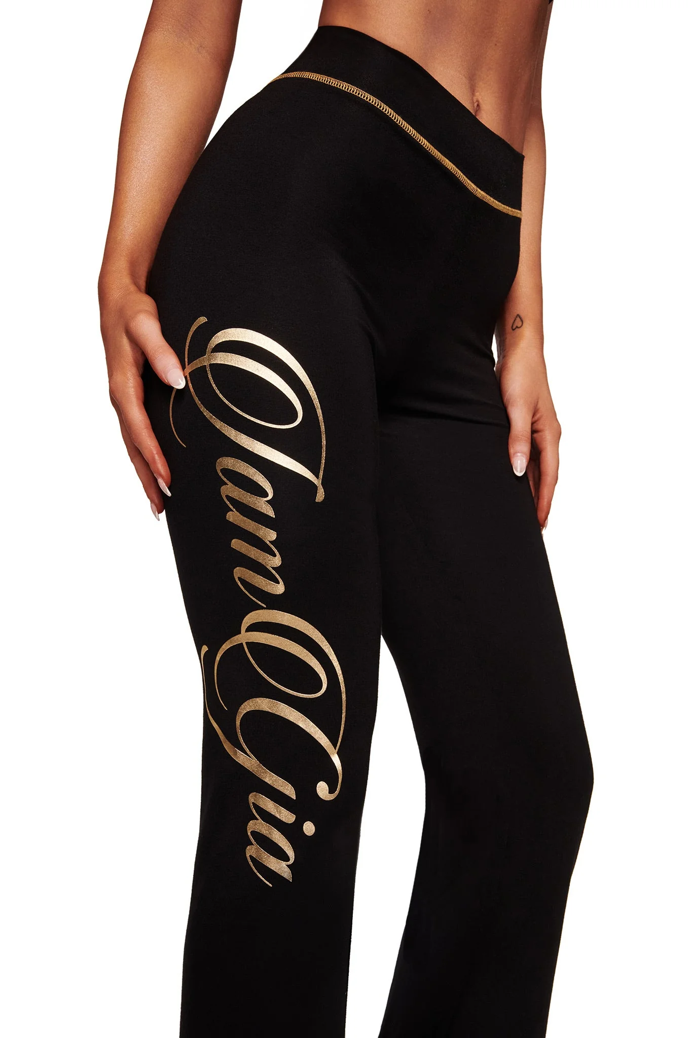 BLARE FORM TRACKPANT - BLACK AND GOLD - Image 7