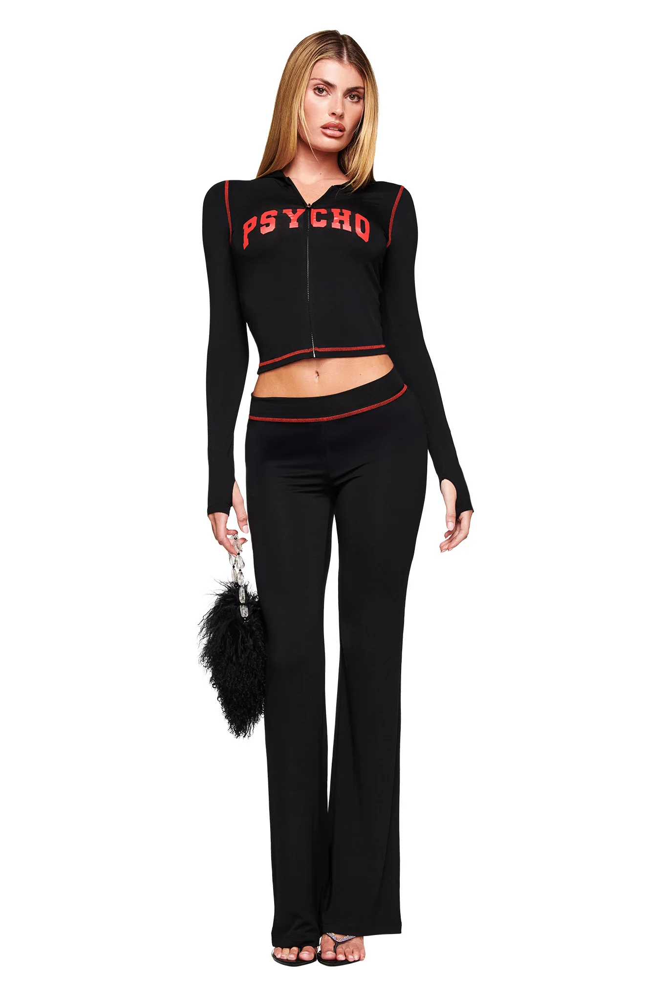 BLARE HOODIE - BLACK PSYCHO - Image 4