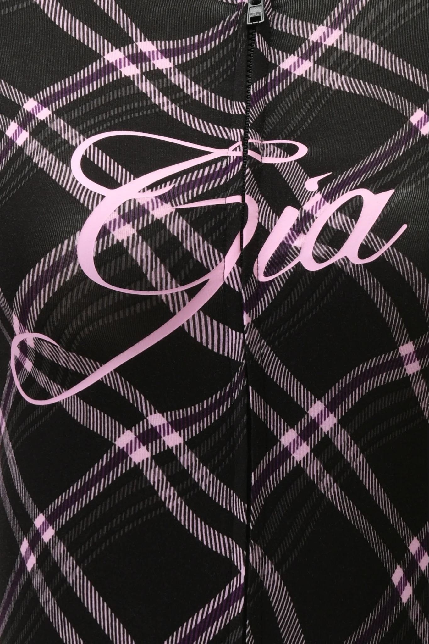 BLARE HOODIE - BLACK WARPED PLAID - Image 7