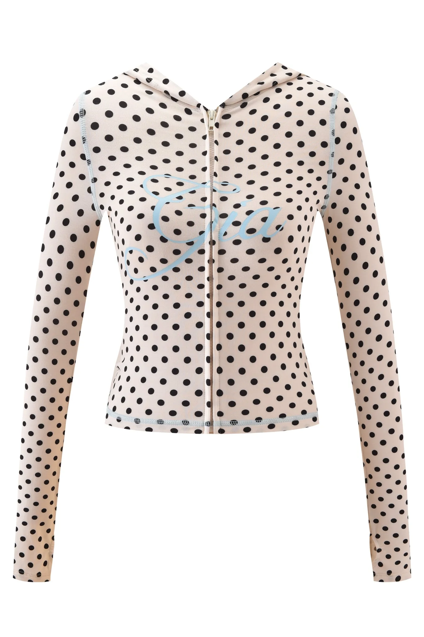BLARE HOODIE - CREAM POLKA DOT - Image 5