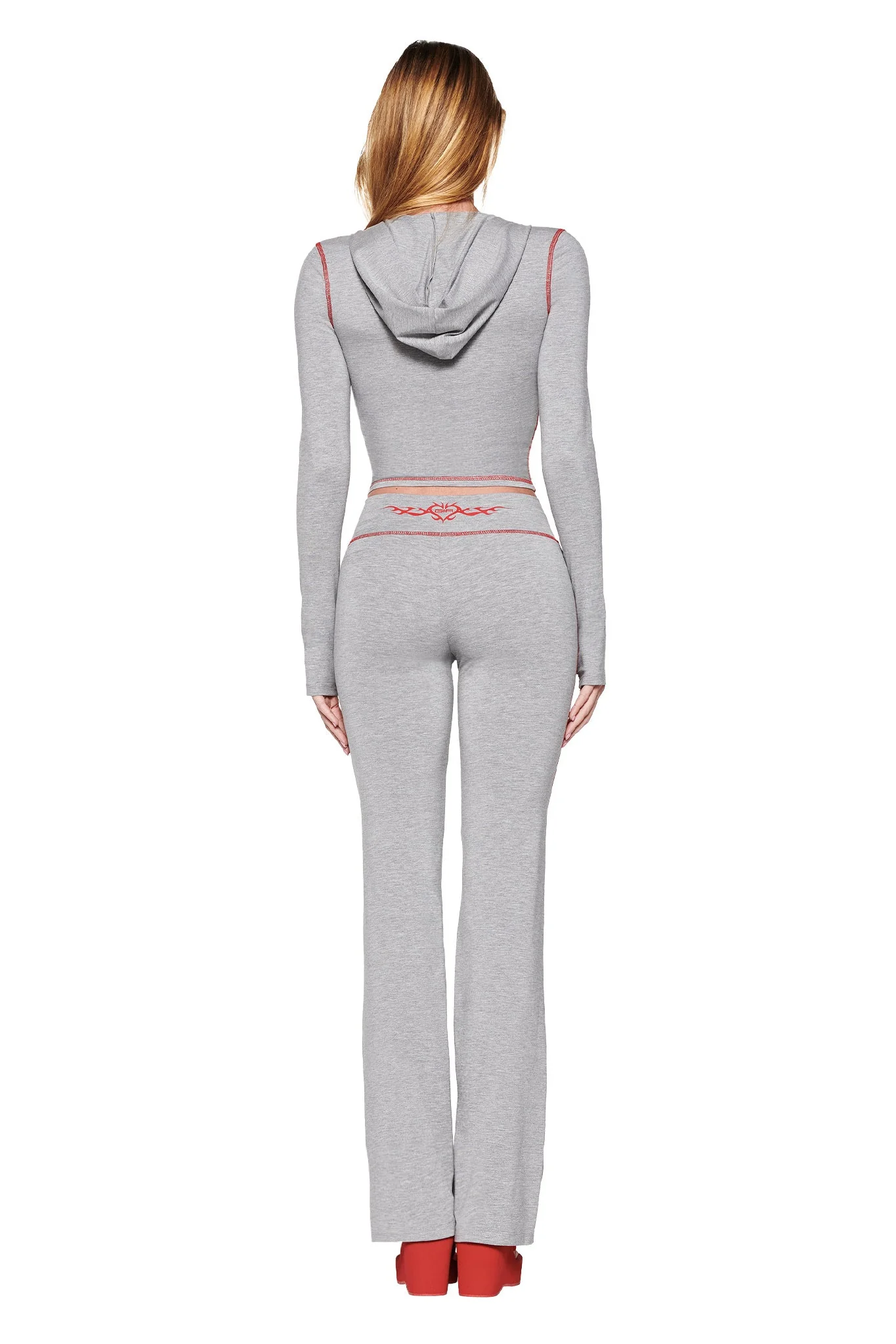 BLARE HOODIE - GREY : DOVE GREY - Image 5