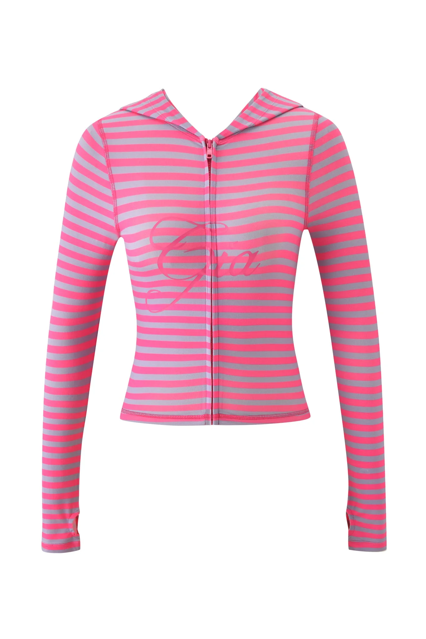 BLARE HOODIE - HOT PINK STRIPE - Image 6