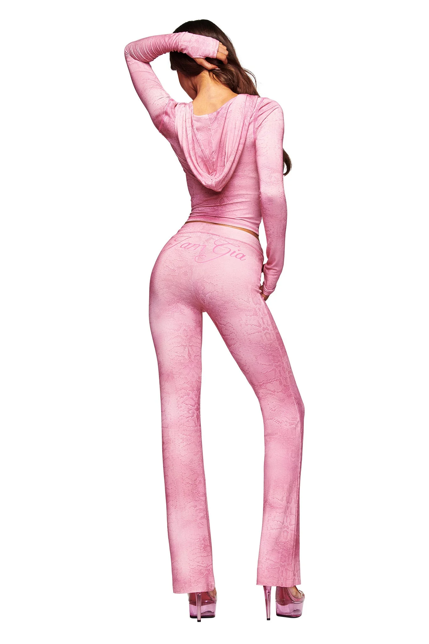 BLARE HOODIE - LIGHT PINK SERPENTINE - Image 5
