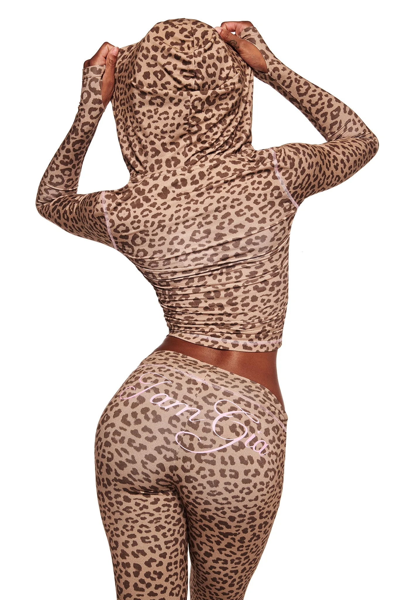 BLARE HOODIE - MOCHA LEOPARD - Image 4
