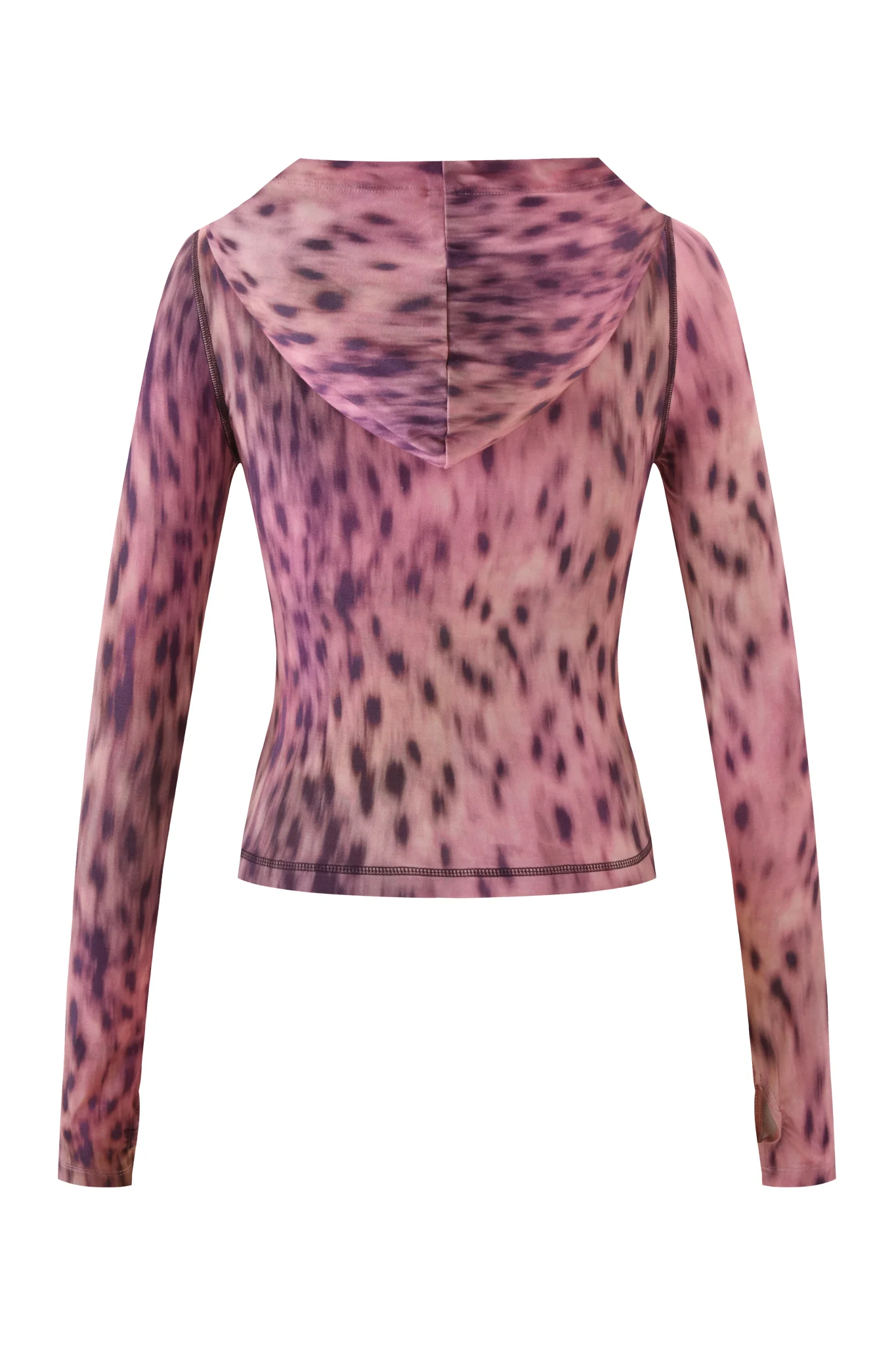 BLARE HOODIE - PINK BLURRED CHEETAH - Image 9