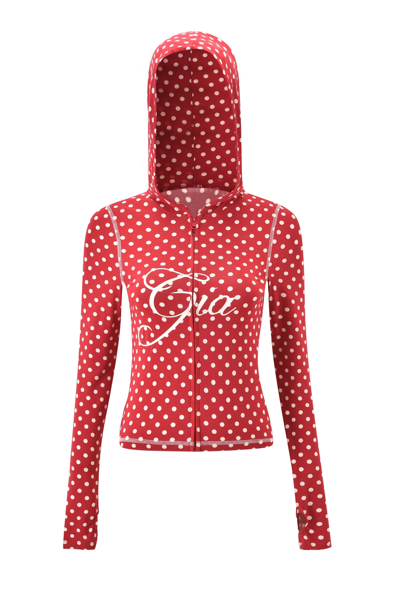 BLARE HOODIE - RED POLKA DOT - Image 7