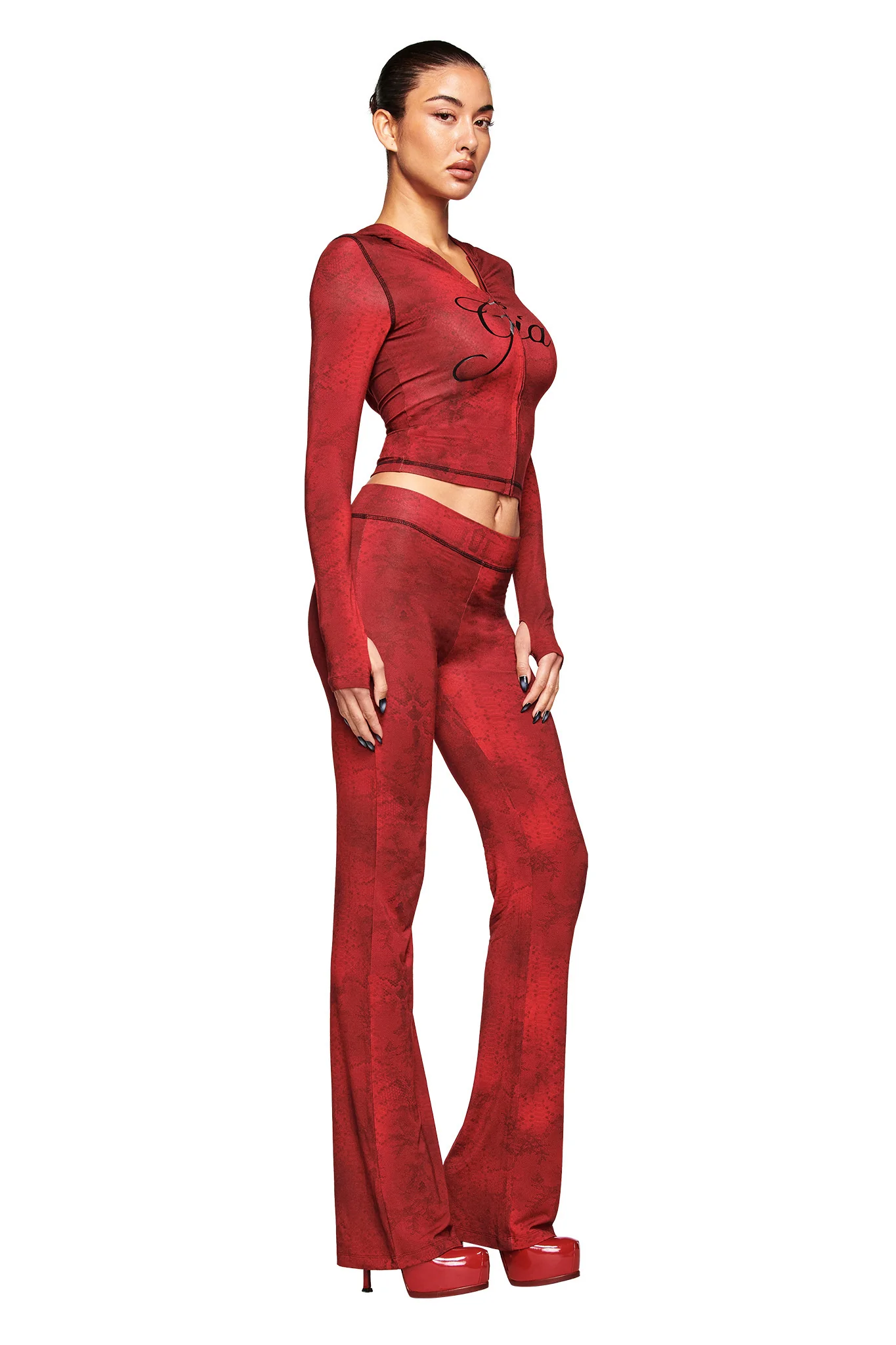 BLARE HOODIE - RED SERPENTINE - Image 2