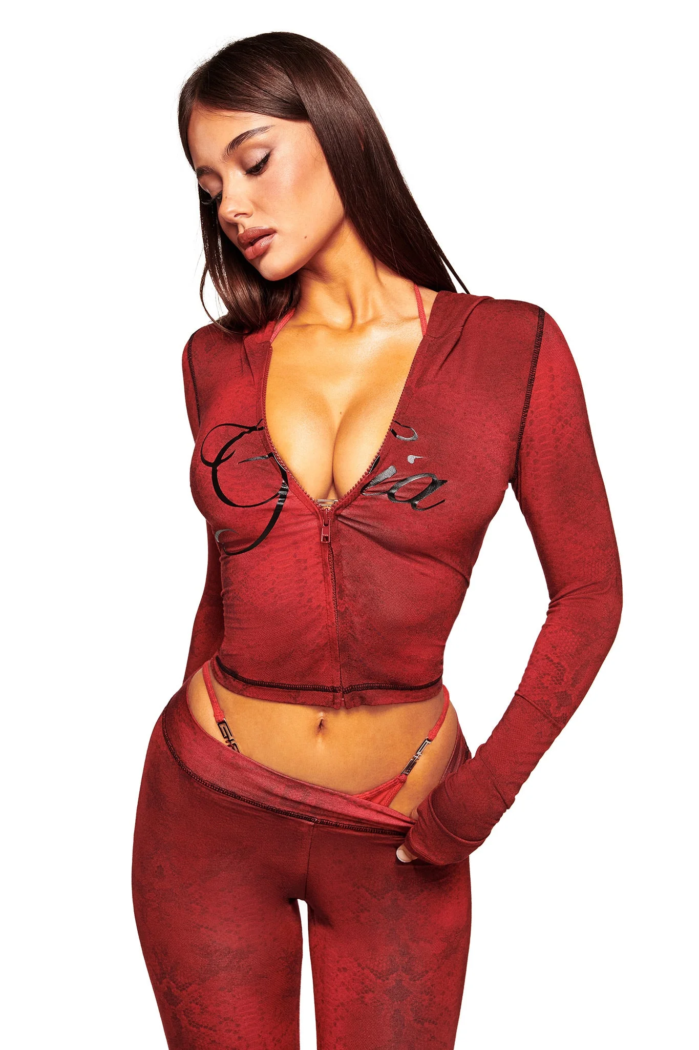 BLARE HOODIE - RED SERPENTINE - Image 4