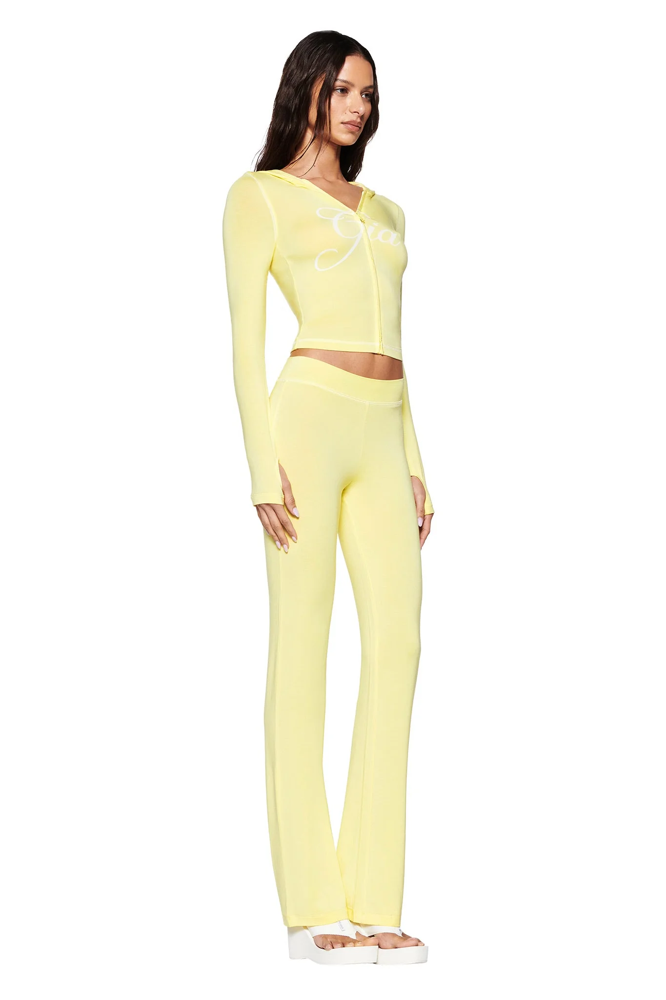 BLARE HOODIE - YELLOW : PALE YELLOW - Image 3