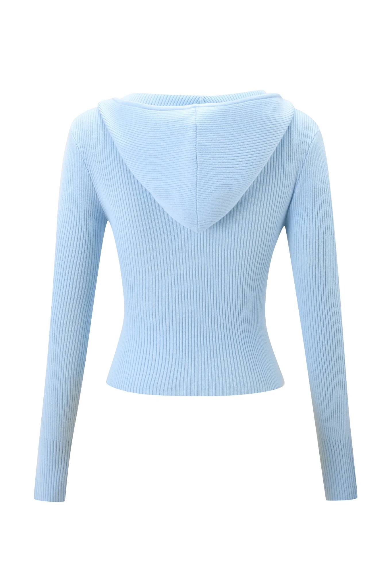 BLARE KNIT HOODIE - BLUE - Image 9