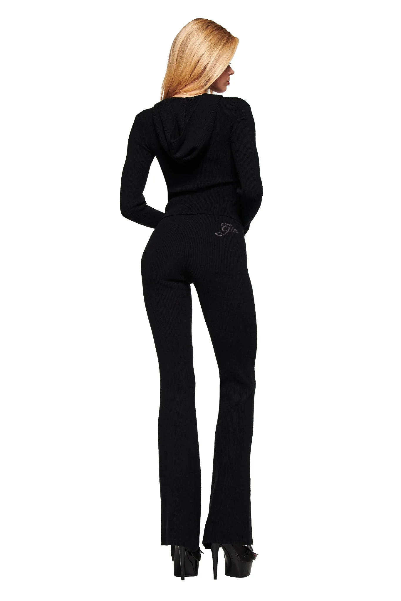 BLARE KNIT TRACKPANT - BLACK - Image 5