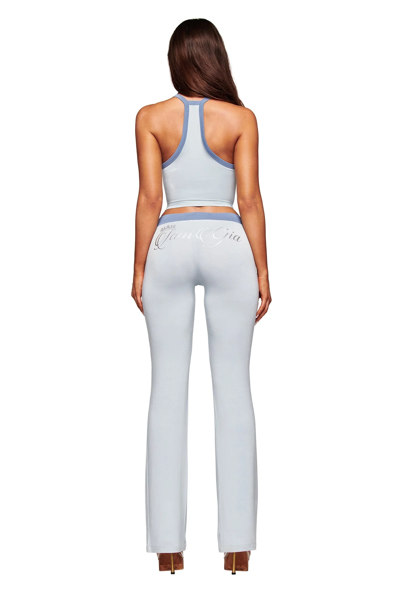 BLARE LOWER RISE TRACKPANT - TWO TONE POWDER BLUE - Image 6