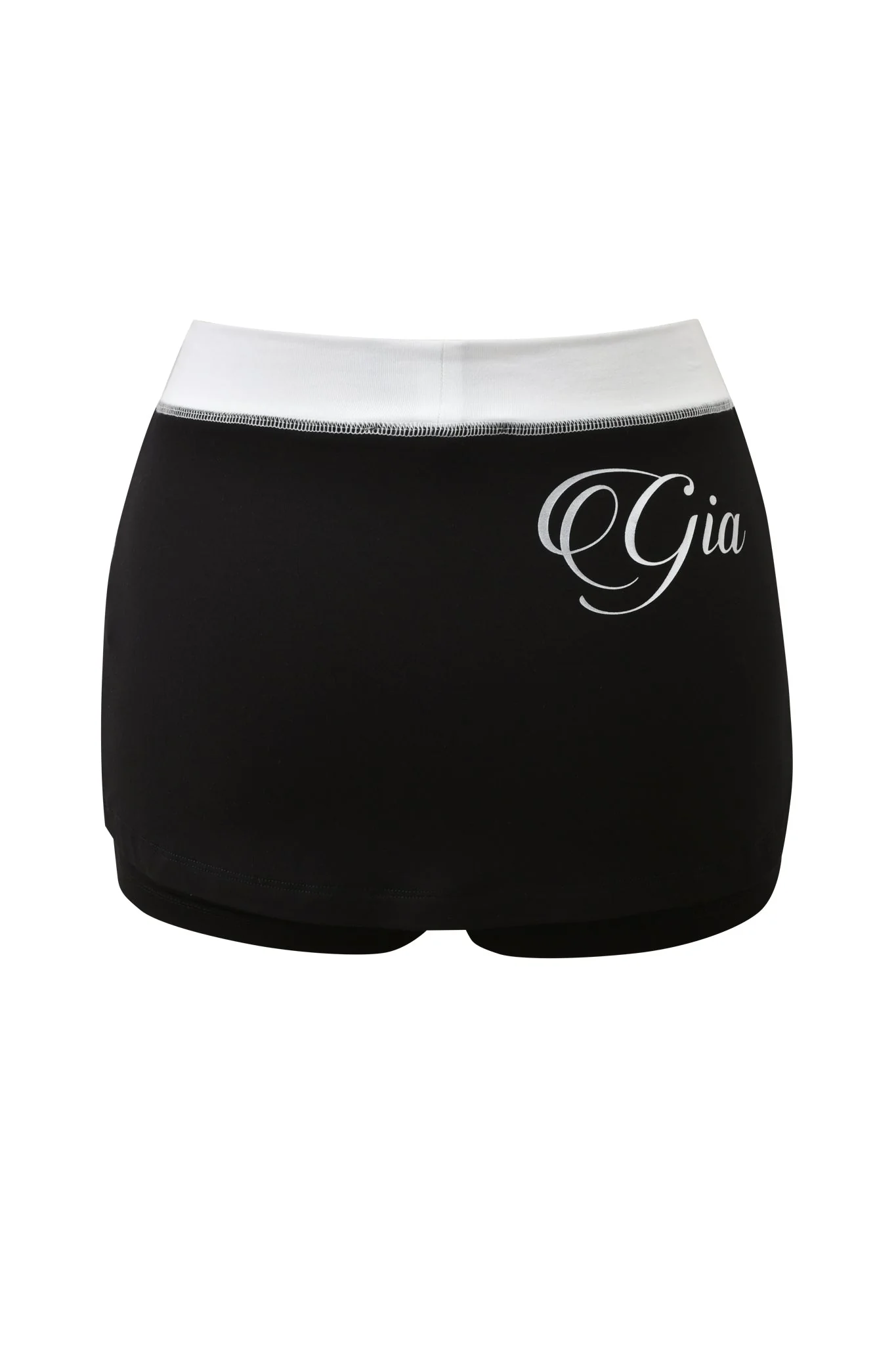 BLARE MICRO SKORT - BLACK AND WHITE - Image 8